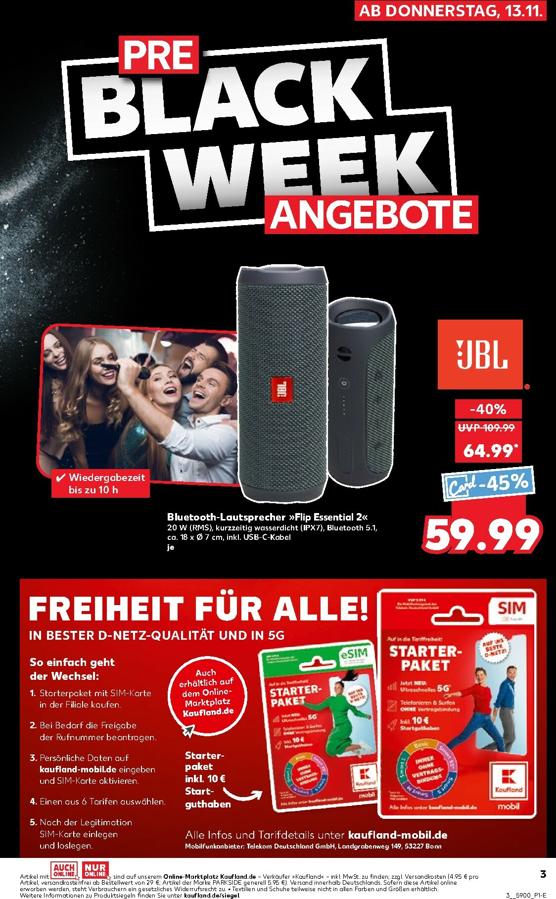 kaufland - Kaufland - Black Week-Prospekt gültig vom 13.11. bis 19.11. - page: 3