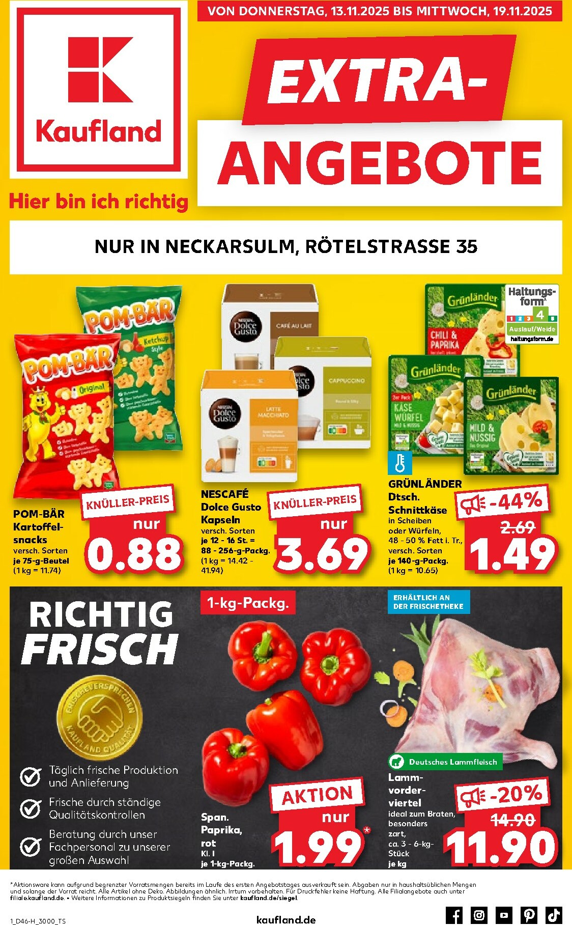 kaufland - Kaufland - Neckarsulm-Prospekt gültig vom 13.11. bis 19.11.