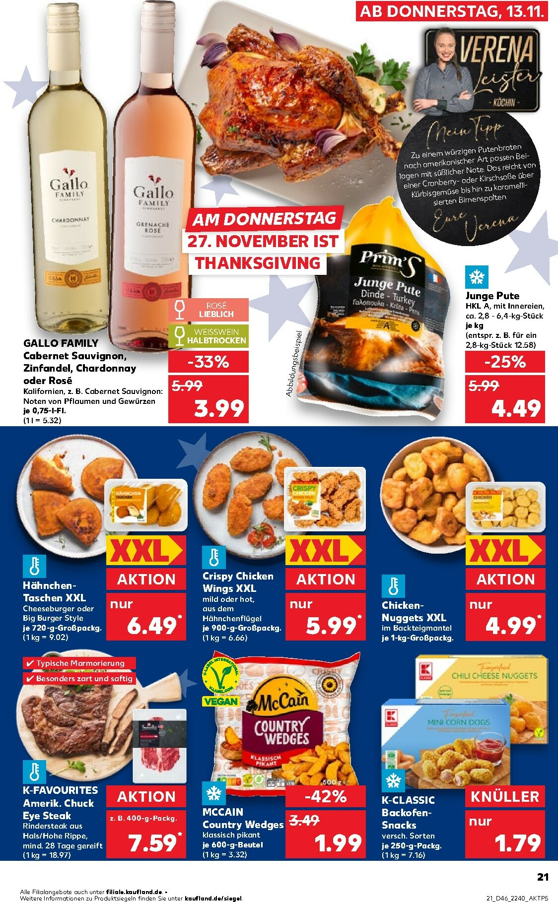 kaufland - Kaufland-Prospekt gültig vom 13.11. bis 19.11. - page: 21