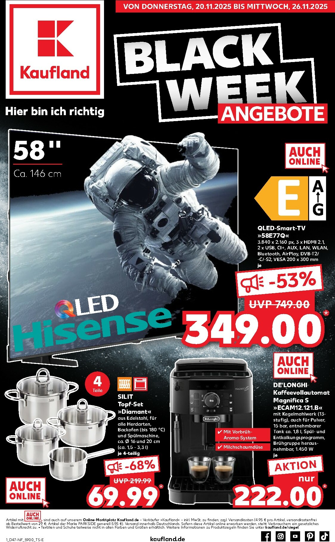 kaufland - Kaufland - Black Week-Prospekt gültig vom 20.11. bis 26.11.