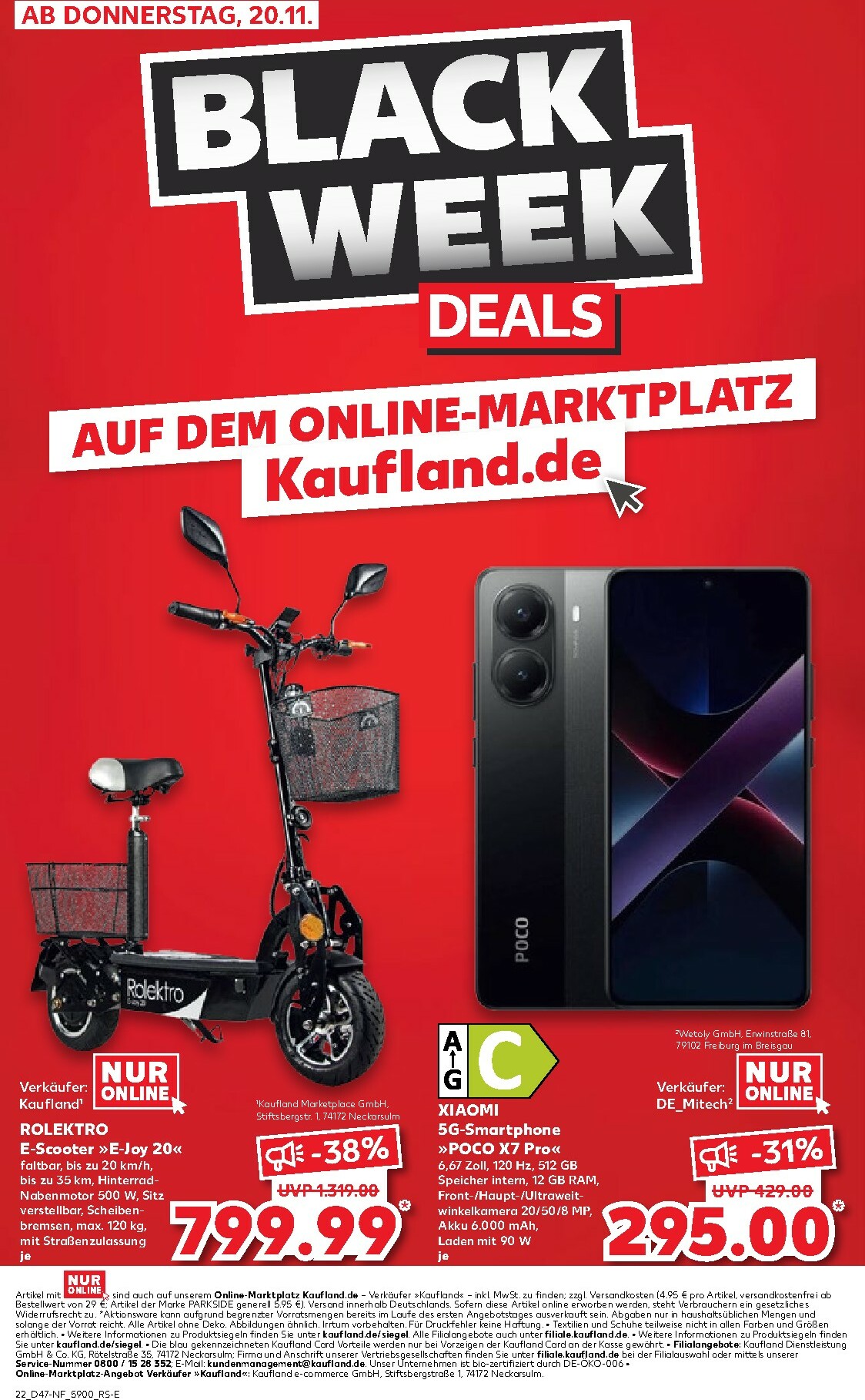 kaufland - Kaufland - Black Week-Prospekt gültig vom 20.11. bis 26.11. - page: 22