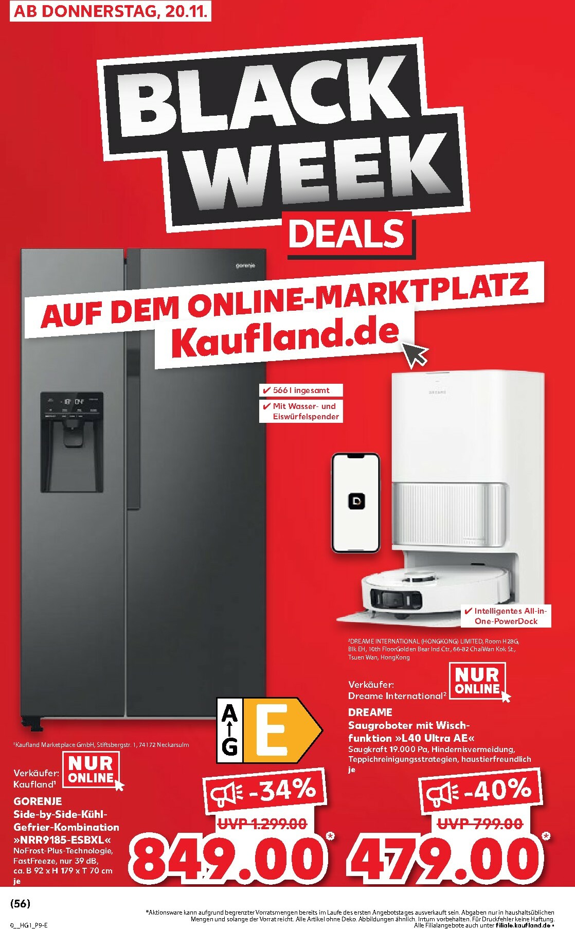 kaufland - Kaufland - Black Week-Prospekt gültig vom 20.11. bis 26.11. - page: 20
