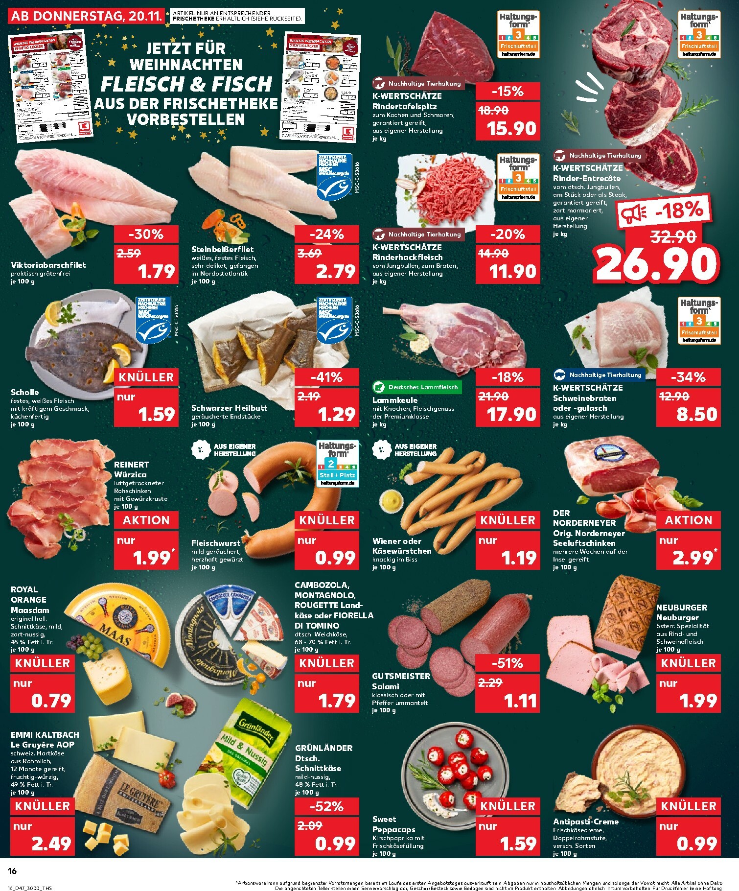 kaufland - Kaufland - Wochenstart-Prospekt gültig vom 24.11. bis 26.11. - page: 16