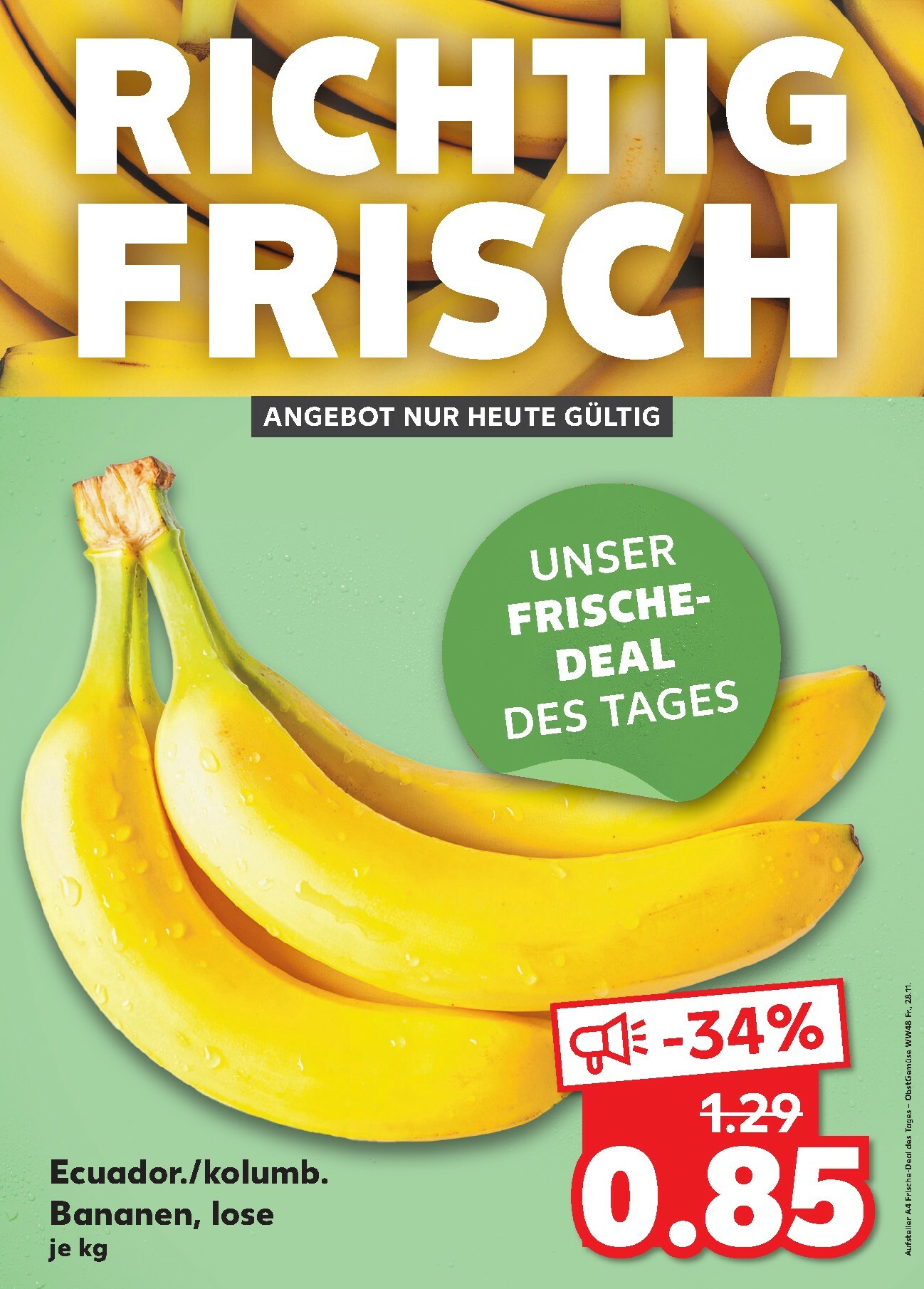 kaufland - Kaufland - Richtig Frisch-Prospekt gültig vom 28.11. bis 28.11.