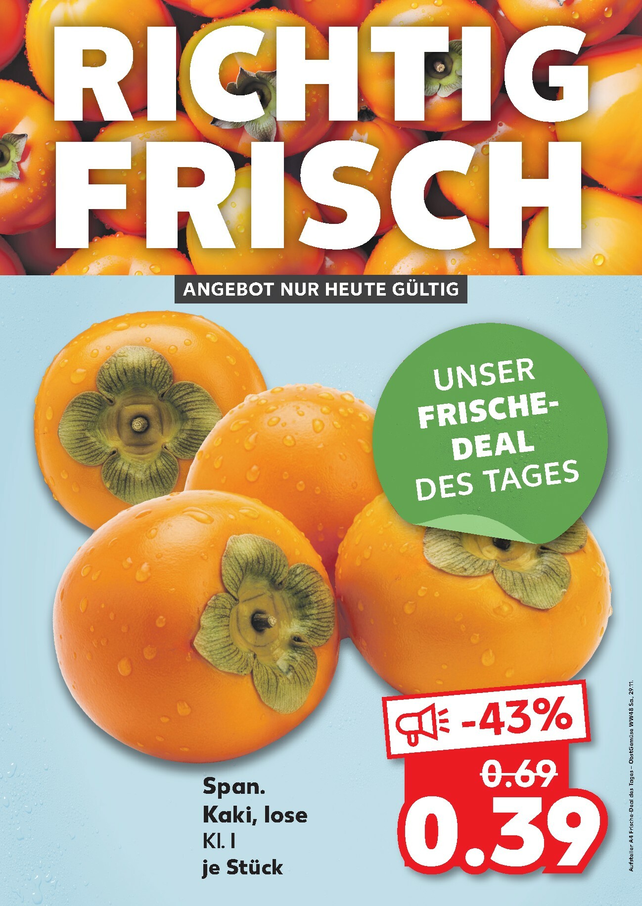 kaufland - Kaufland - Richtig Frisch-Prospekt gültig vom 29.11. bis 29.11.