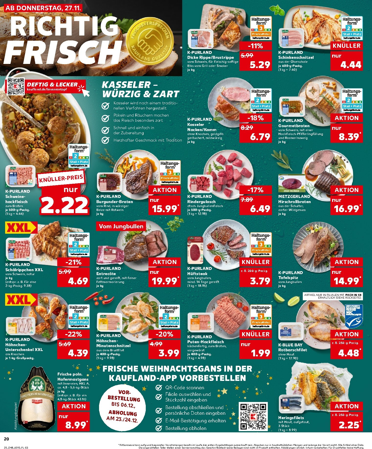 kaufland - Kaufland - Wochenstart-Prospekt gültig vom 01.12. bis 03.12. - page: 20