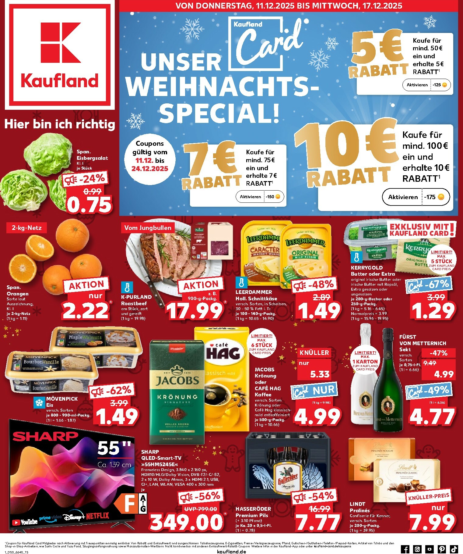 kaufland - Kaufland-Prospekt gültig vom 11.12. bis 17.12. - page: 1