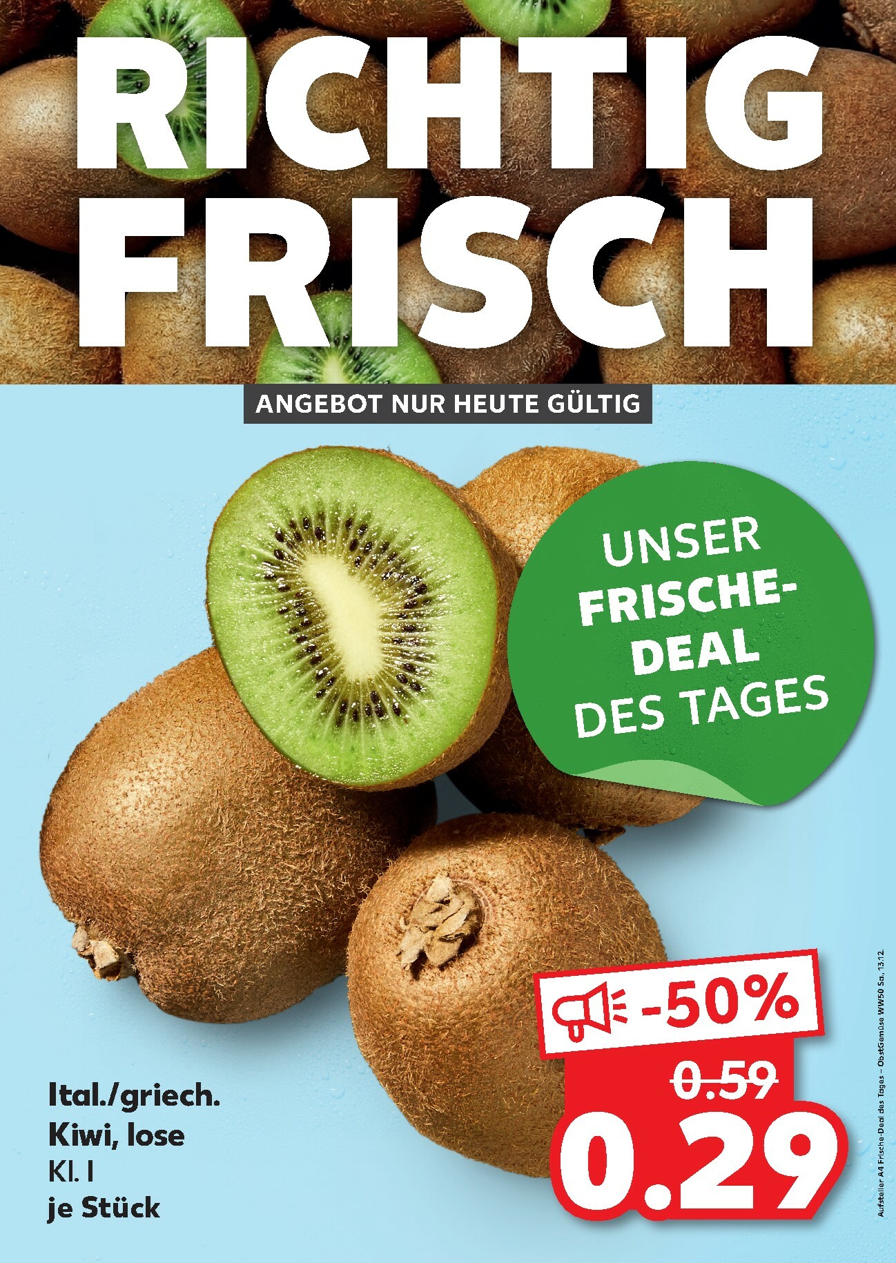 kaufland - Kaufland - Richtig Frisch-Prospekt gültig vom 13.12. bis 13.12.