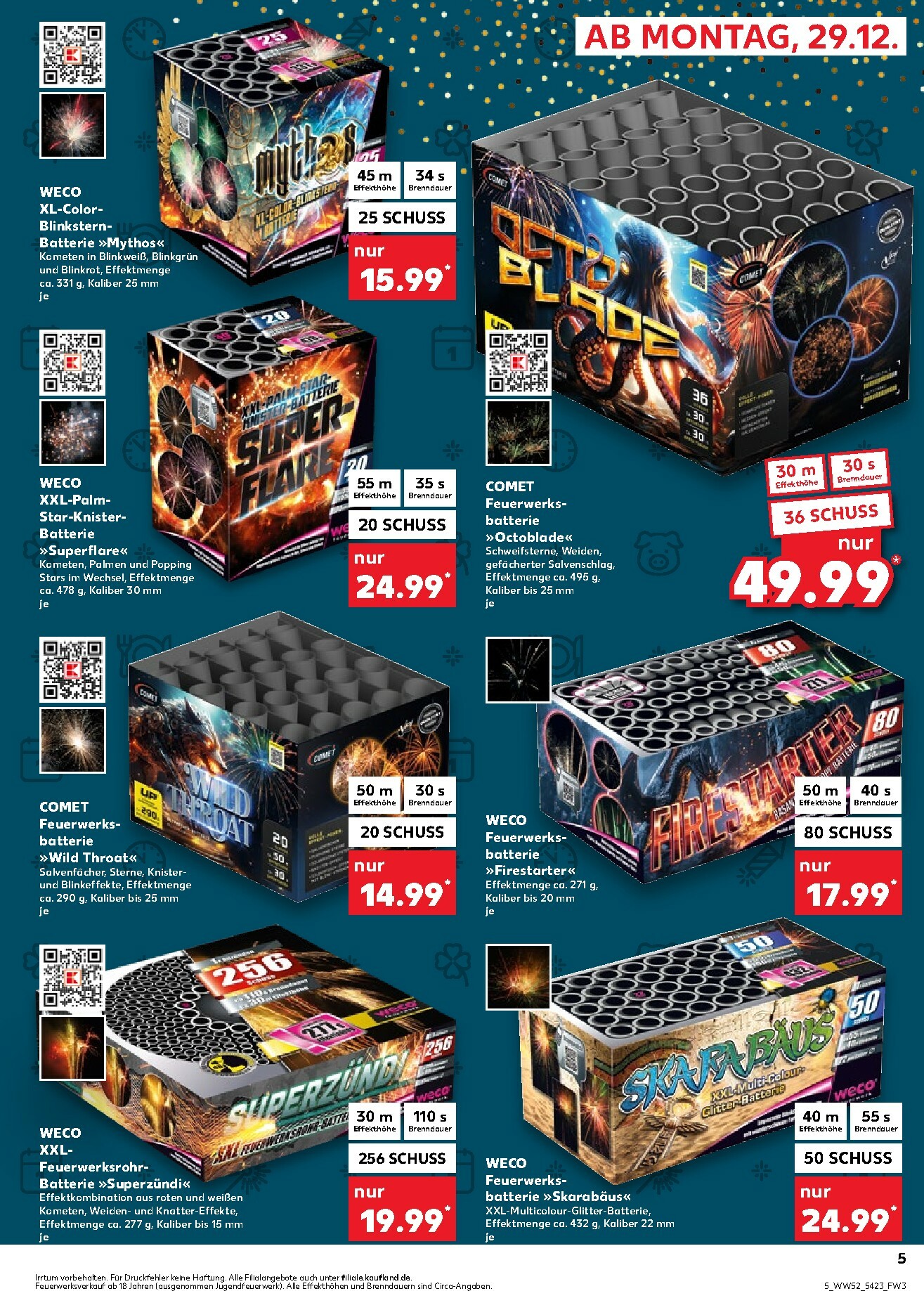 kaufland - Kaufland - Feuerwerk-Prospekt gültig vom 29.12. bis 31.12. - page: 5