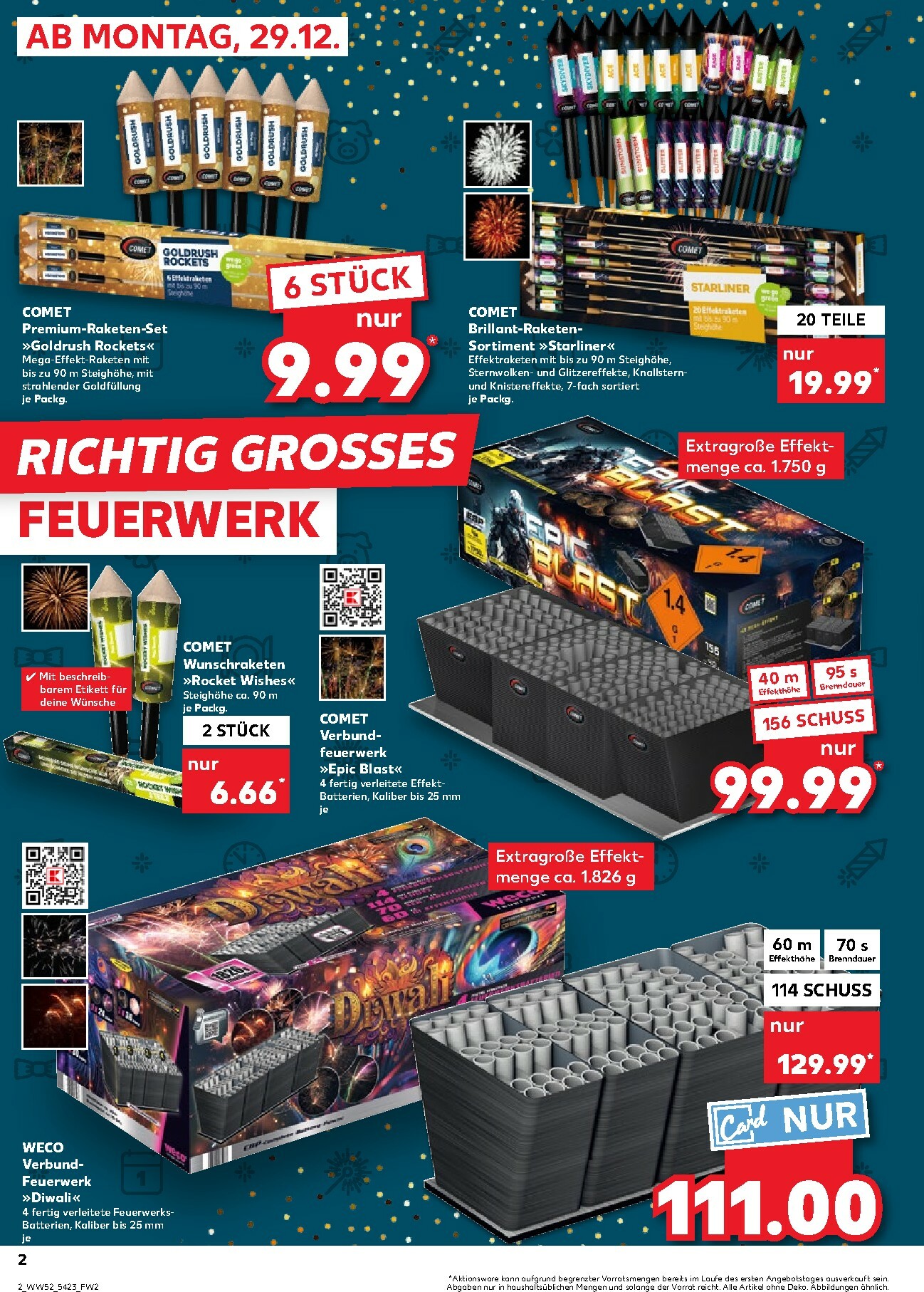 kaufland - Kaufland - Feuerwerk-Prospekt gültig vom 29.12. bis 31.12. - page: 2