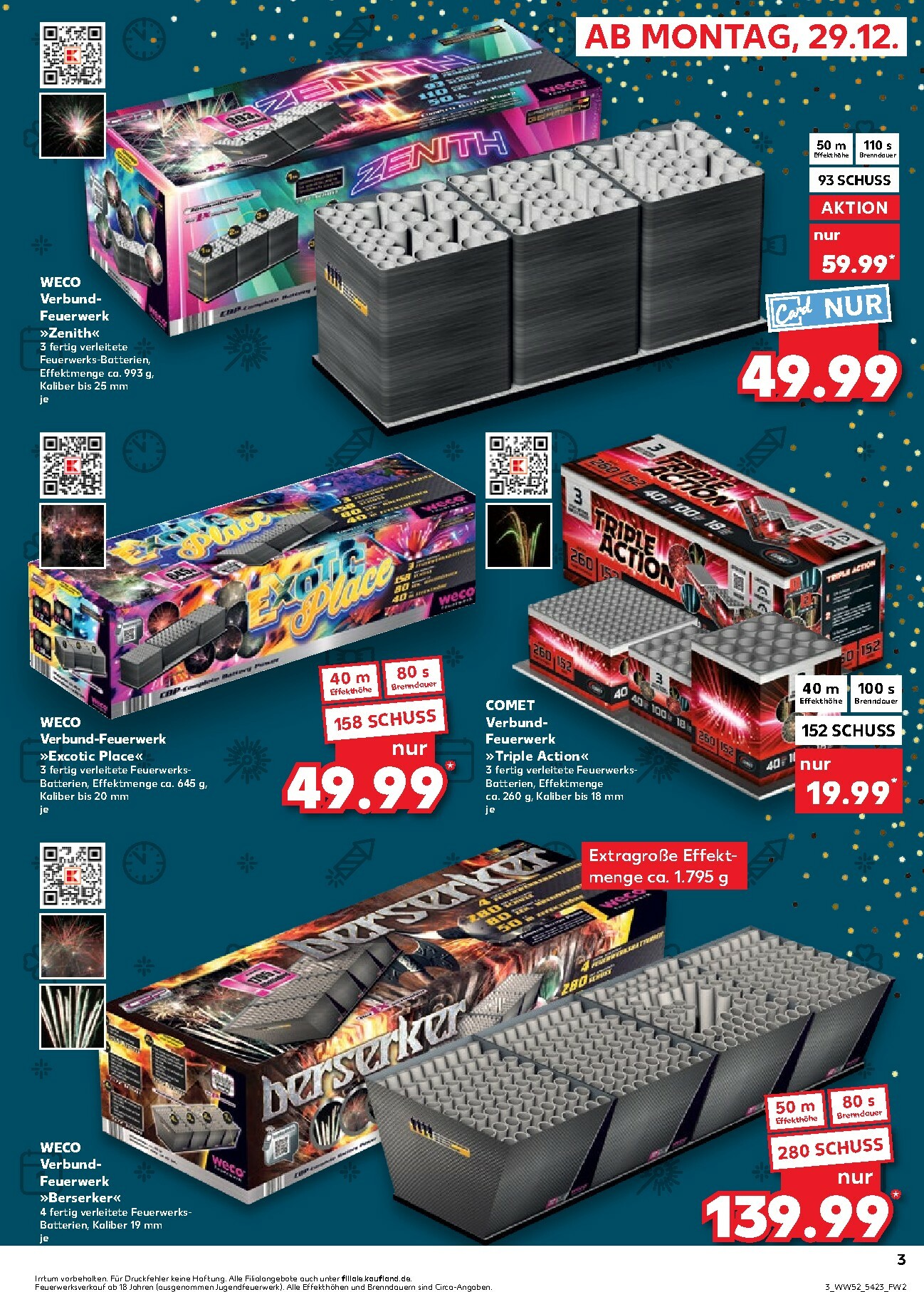 kaufland - Kaufland - Feuerwerk-Prospekt gültig vom 29.12. bis 31.12. - page: 3