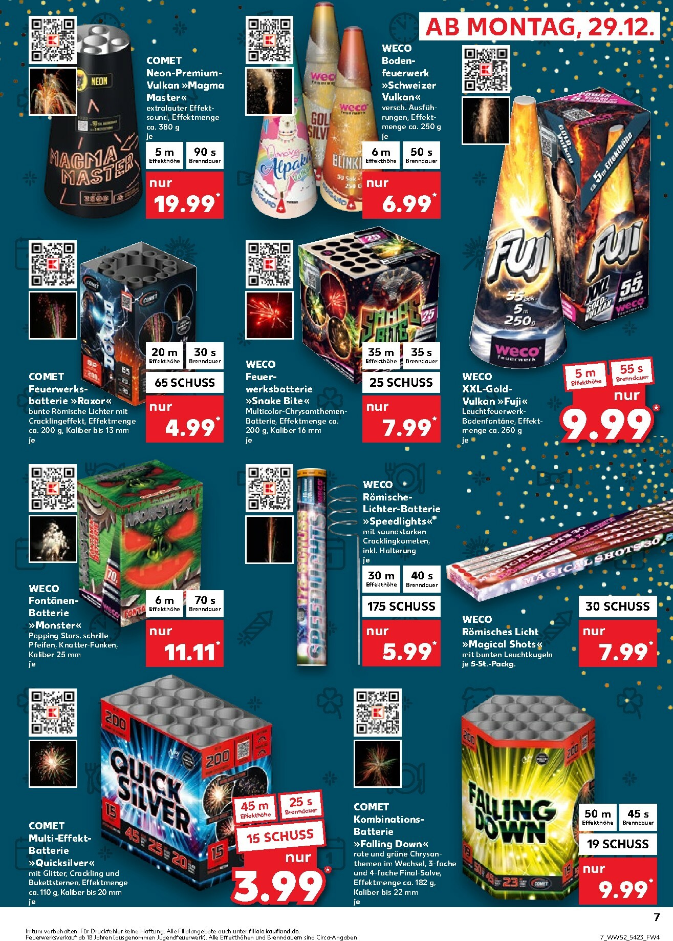 kaufland - Kaufland - Feuerwerk-Prospekt gültig vom 29.12. bis 31.12. - page: 7