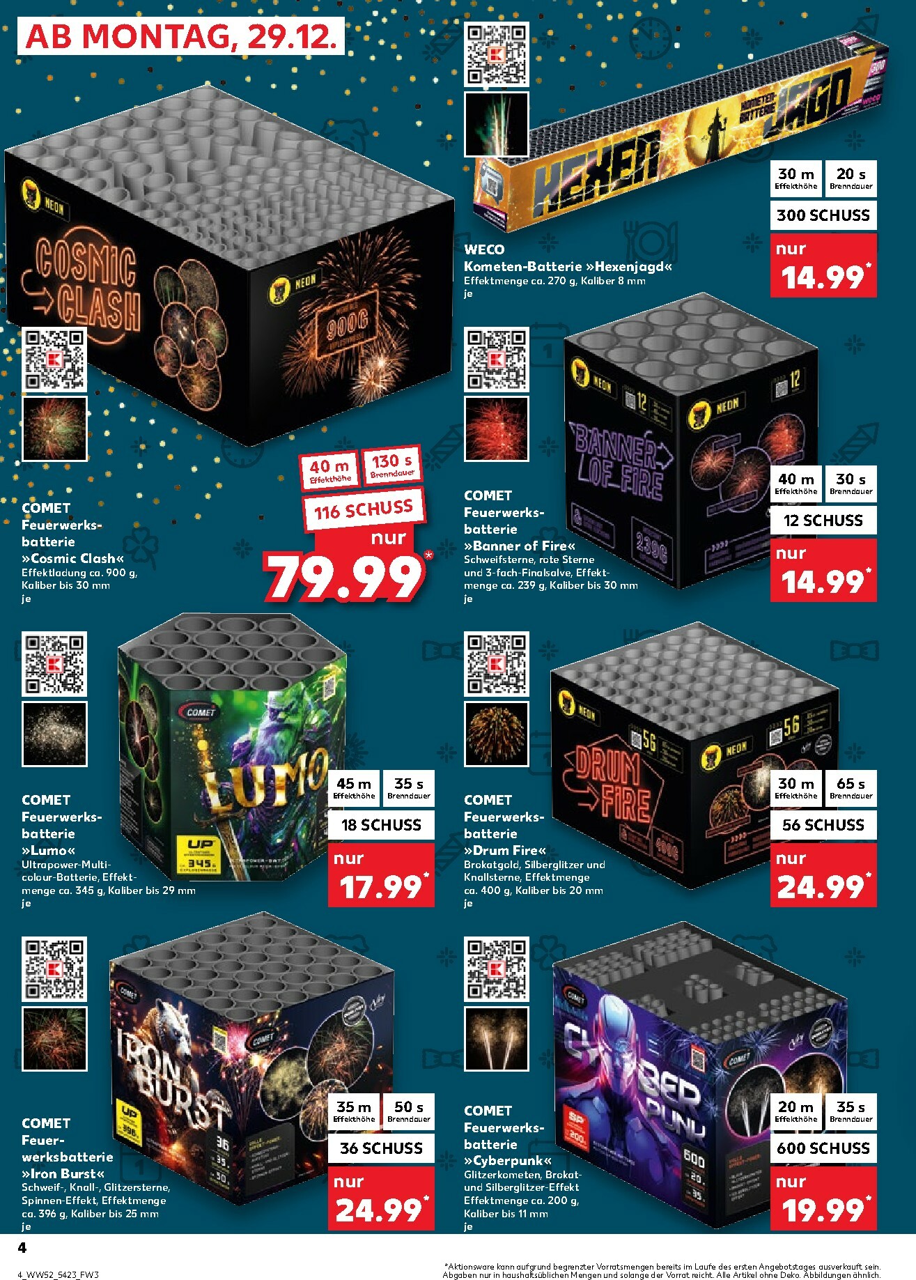 kaufland - Kaufland - Feuerwerk-Prospekt gültig vom 29.12. bis 31.12. - page: 4