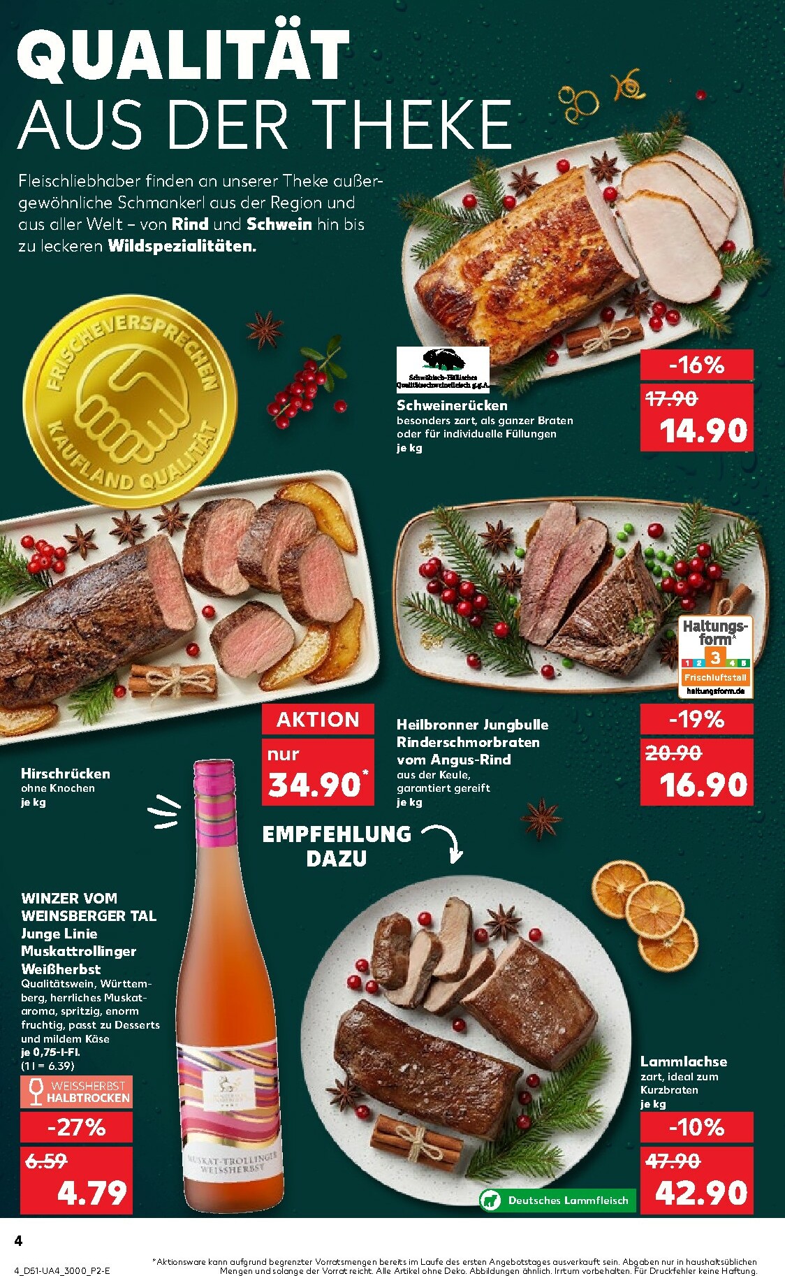 kaufland - Kaufland - Das Beste zum Weihnachtsfest-Prospekt gültig vom 18.12. bis 24.12. - page: 4