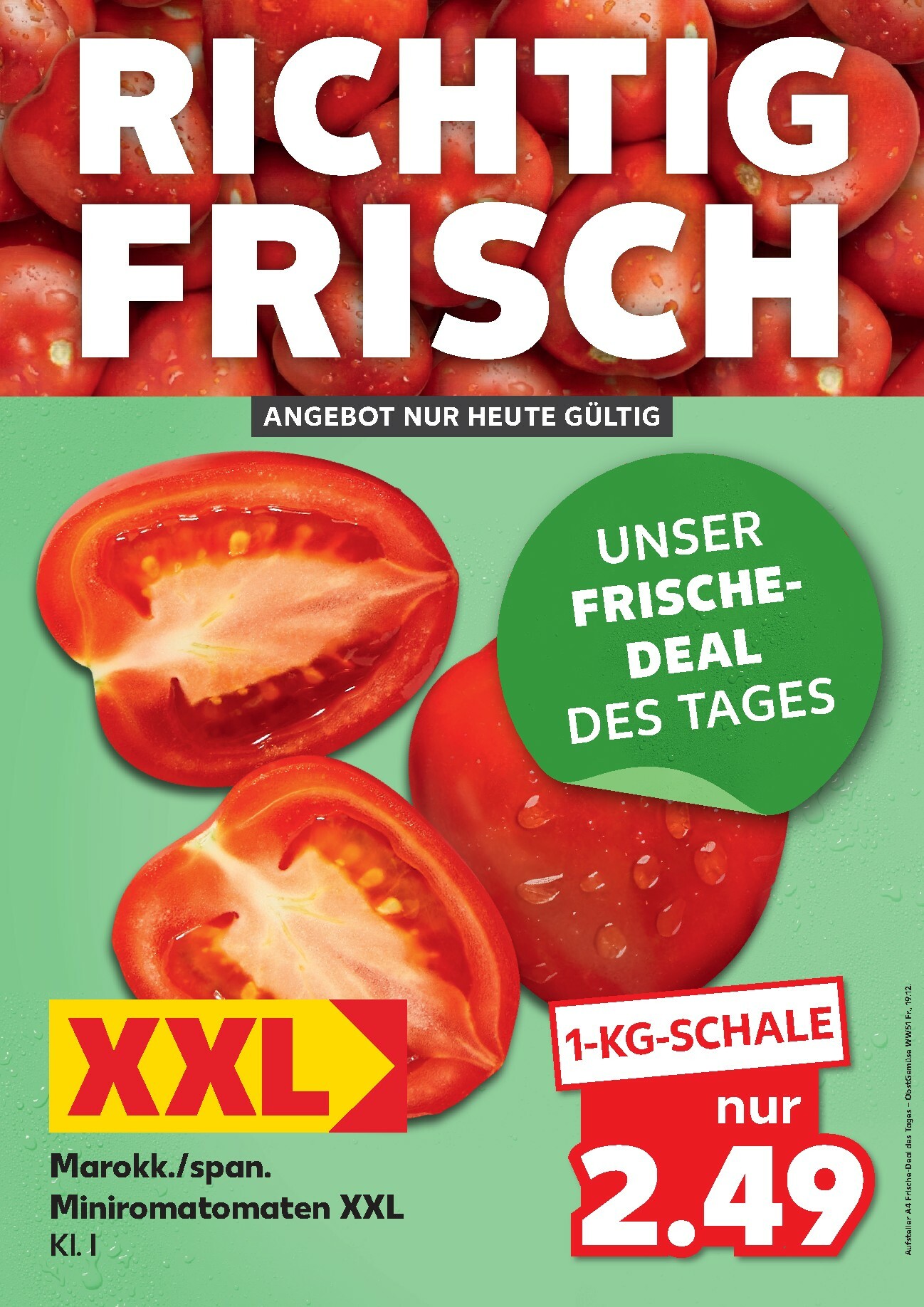 kaufland - Kaufland - Richtig Frisch-Prospekt gültig vom 19.12. bis 19.12.