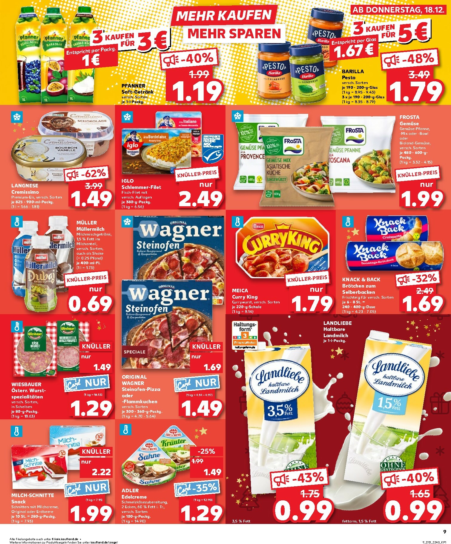 kaufland - Kaufland - Wochenstart-Prospekt gültig vom 22.12. bis 24.12. - page: 9