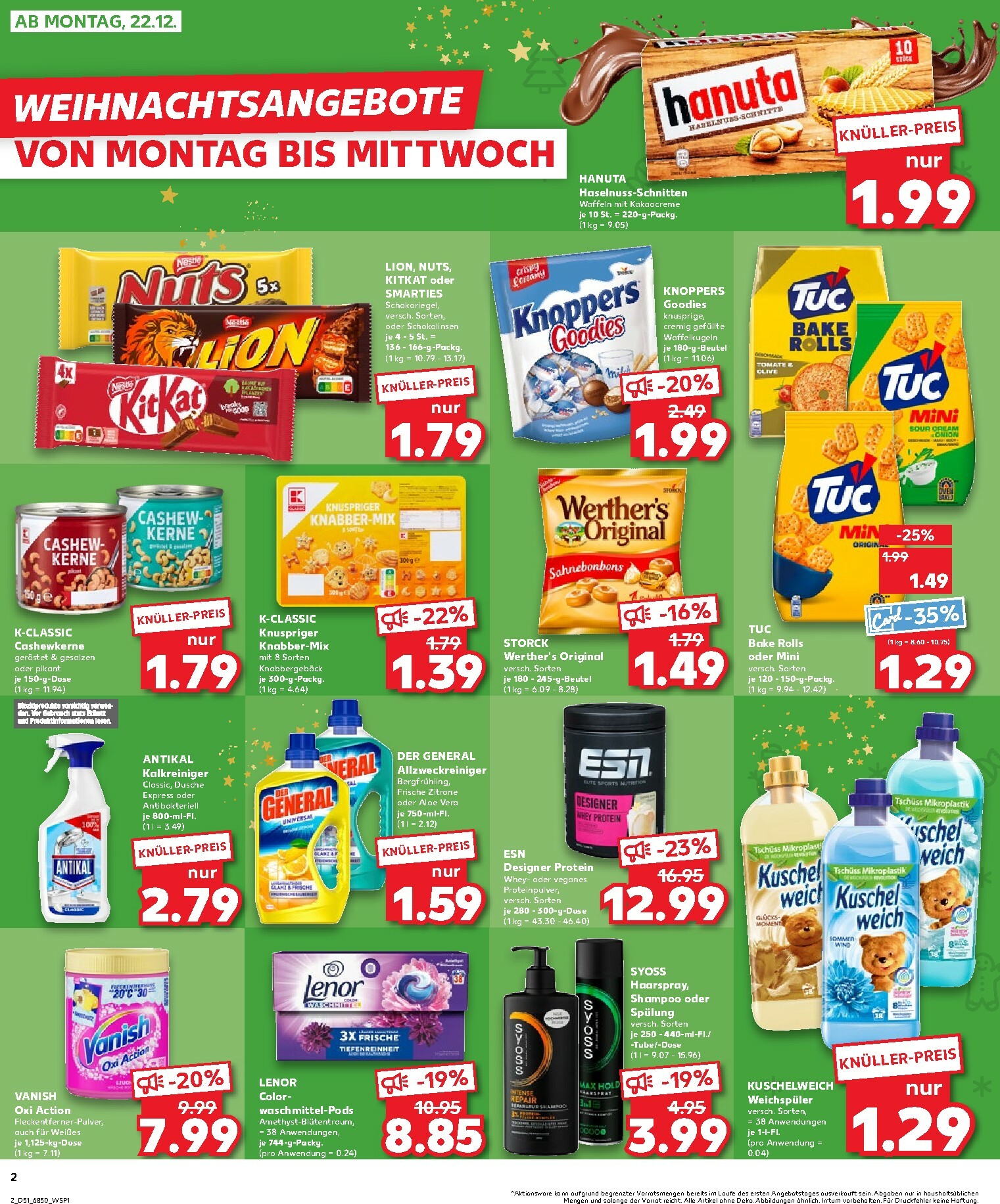 kaufland - Kaufland - Wochenstart-Prospekt gültig vom 22.12. bis 24.12. - page: 2