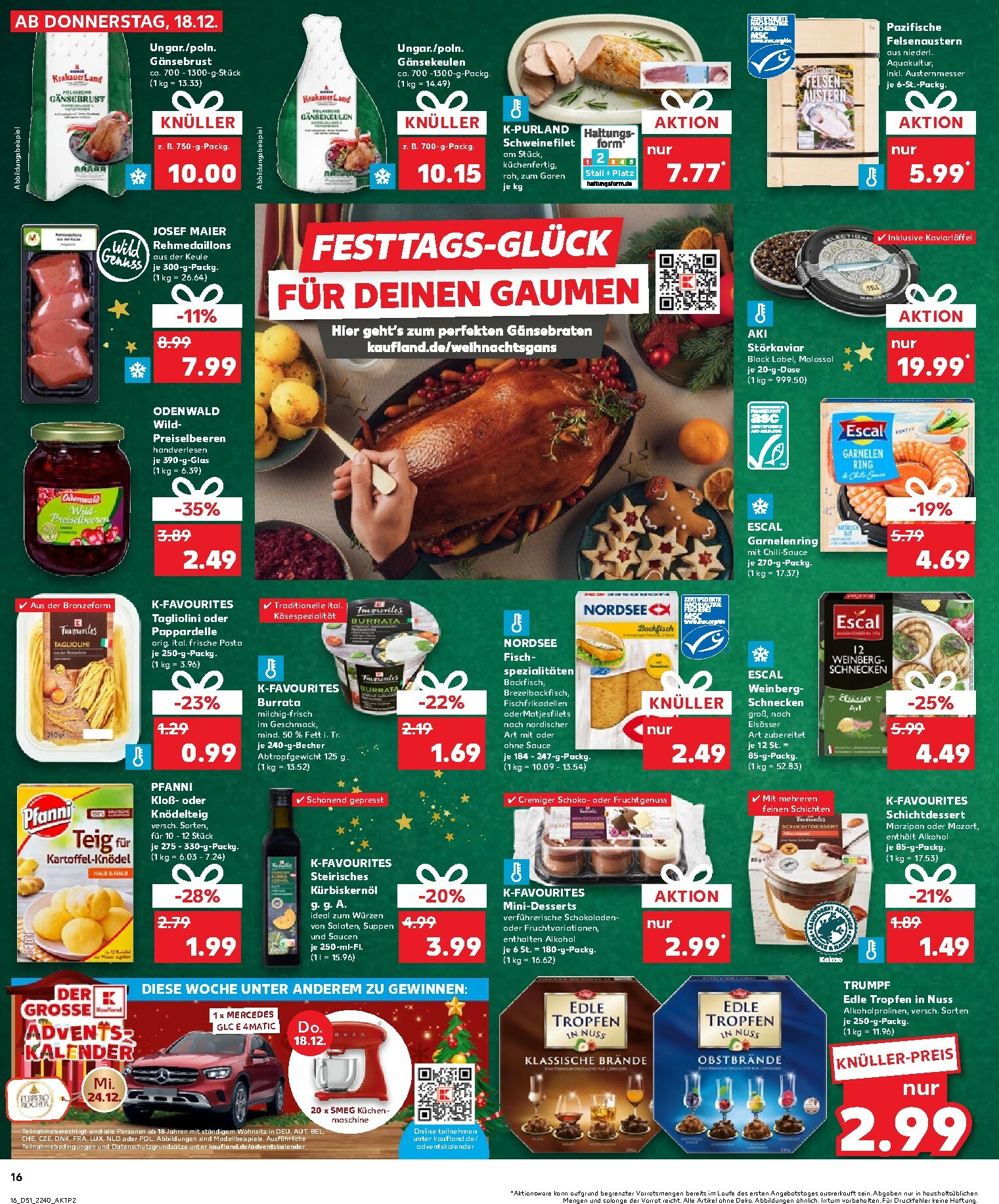 kaufland - Kaufland - Wochenstart-Prospekt gültig vom 22.12. bis 24.12. - page: 16