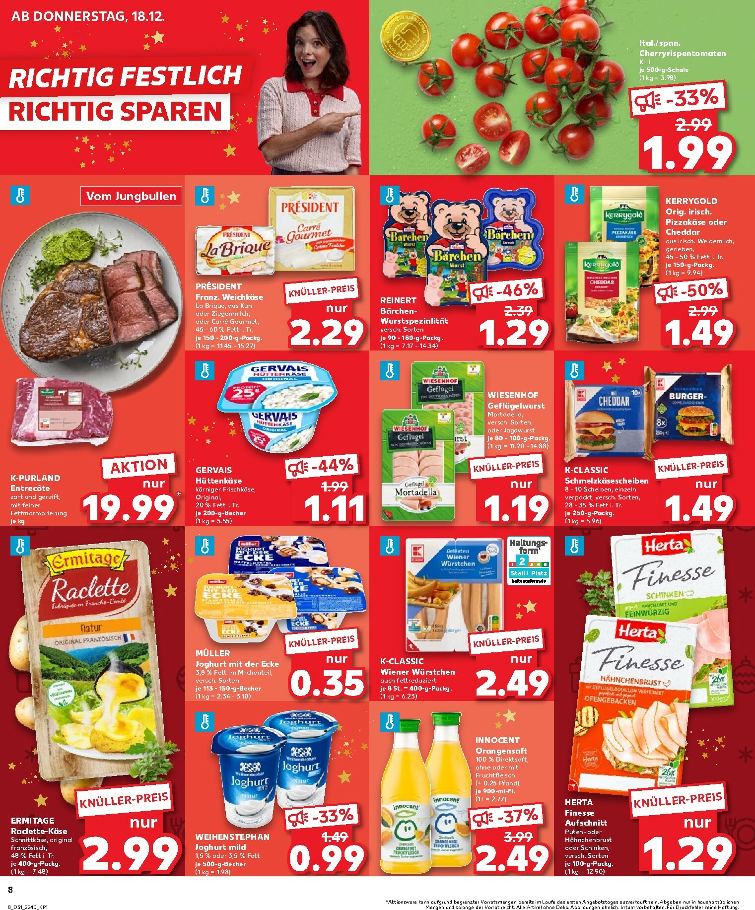 kaufland - Kaufland - Wochenstart-Prospekt gültig vom 22.12. bis 24.12. - page: 8
