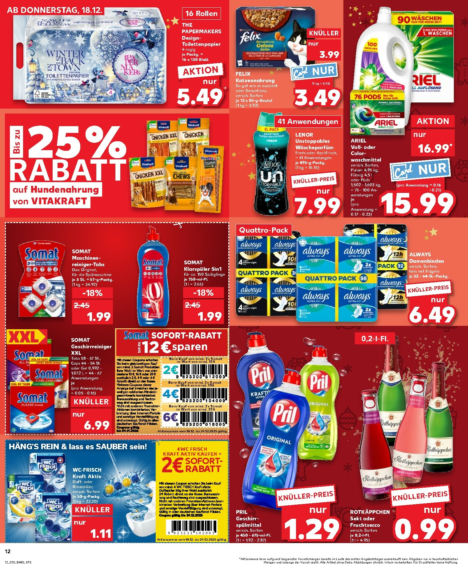 kaufland - Kaufland - Wochenstart-Prospekt gültig vom 22.12. bis 24.12. - page: 12