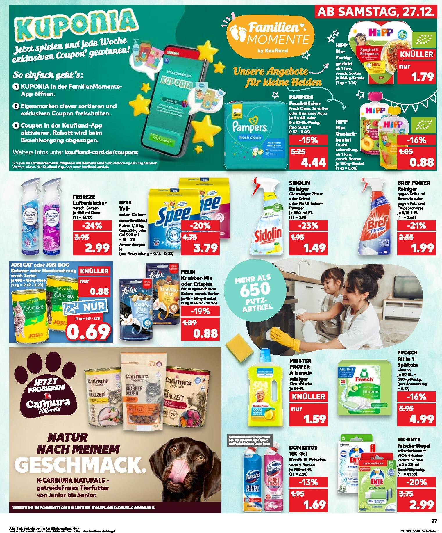 kaufland - Kaufland - Wochenstart-Prospekt gültig vom 29.12. bis 31.12. - page: 27