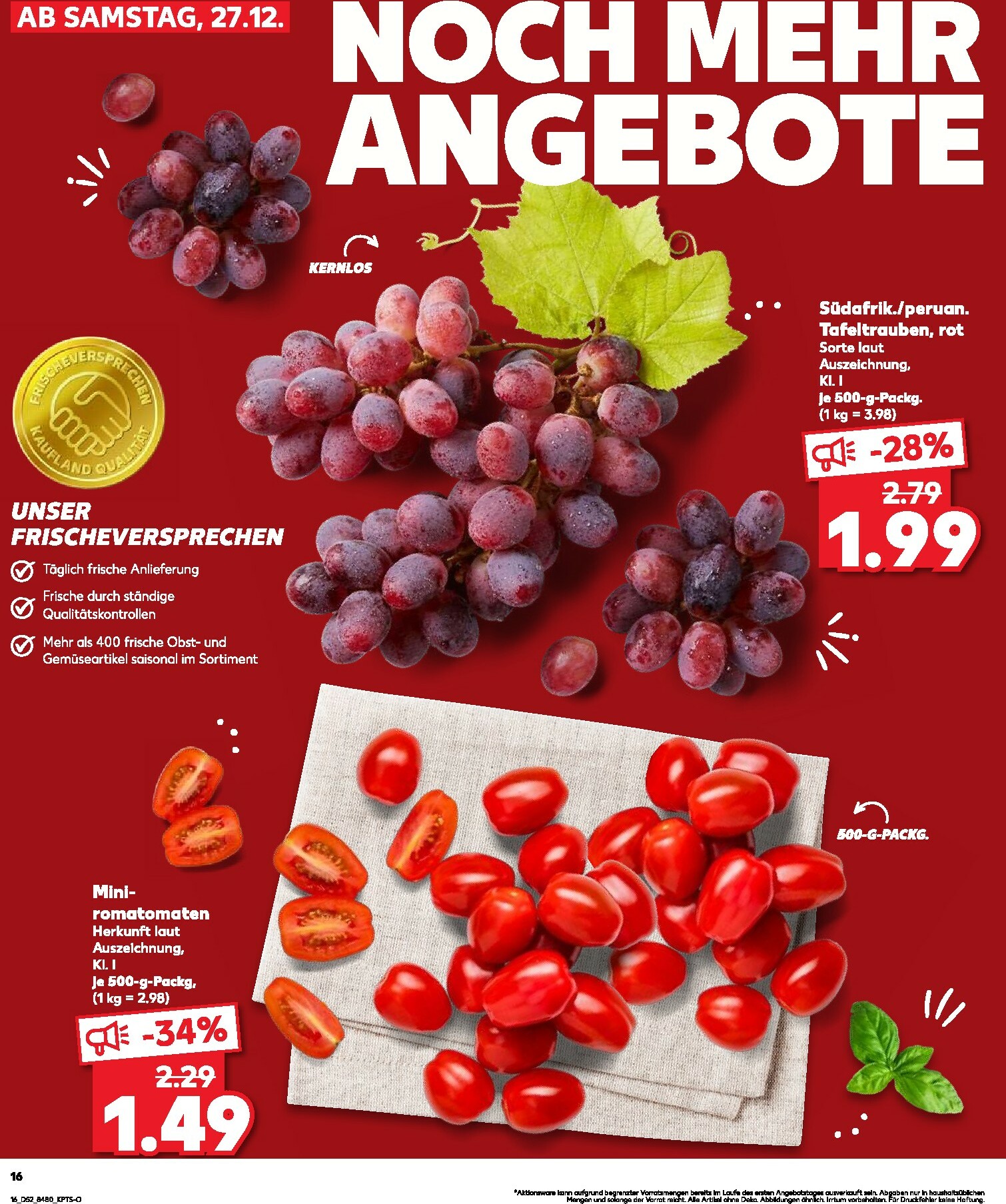kaufland - Kaufland - Wochenstart-Prospekt gültig vom 29.12. bis 31.12. - page: 16