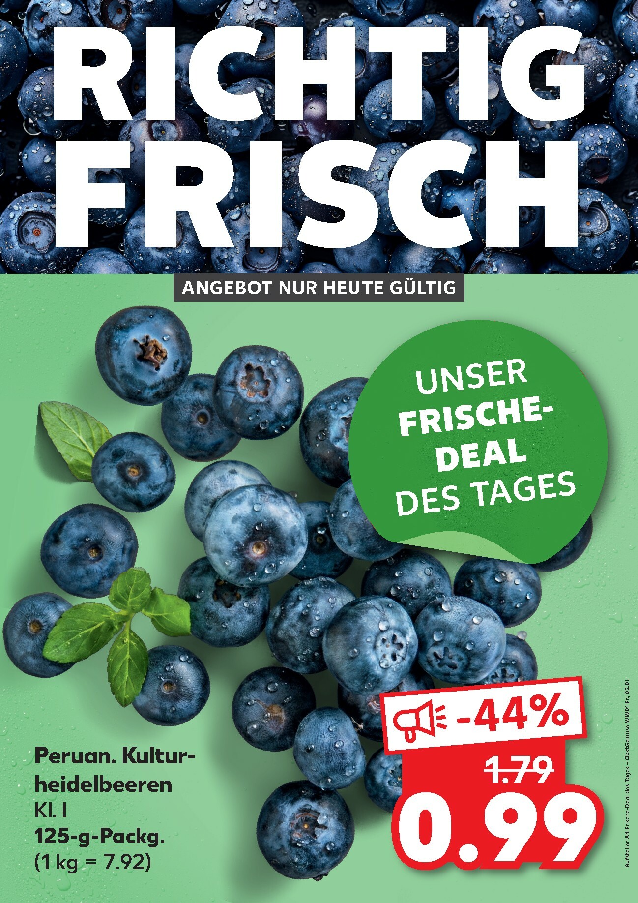 kaufland - Kaufland - Richtig Frisch-Prospekt gültig vom 02.01. bis 02.01.