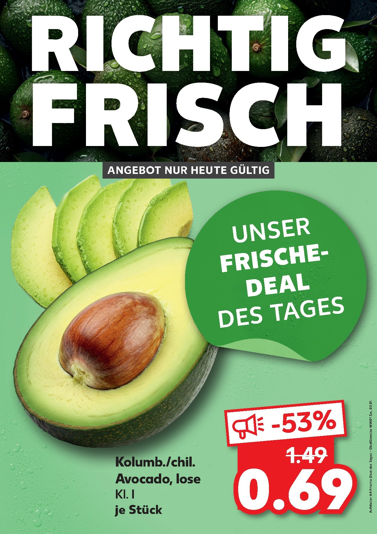 kaufland - Kaufland - Richtig Frisch-Prospekt gültig vom 03.01. bis 03.01.