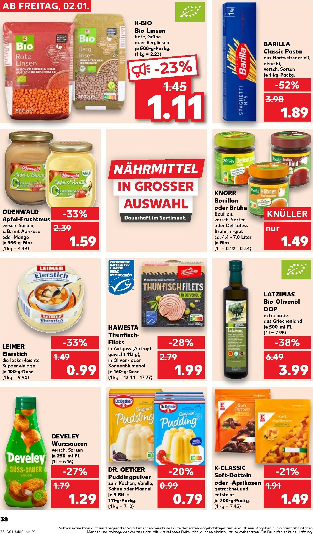 kaufland - Kaufland - Wochenstart-Prospekt gültig vom 05.01. bis 07.01. - page: 38