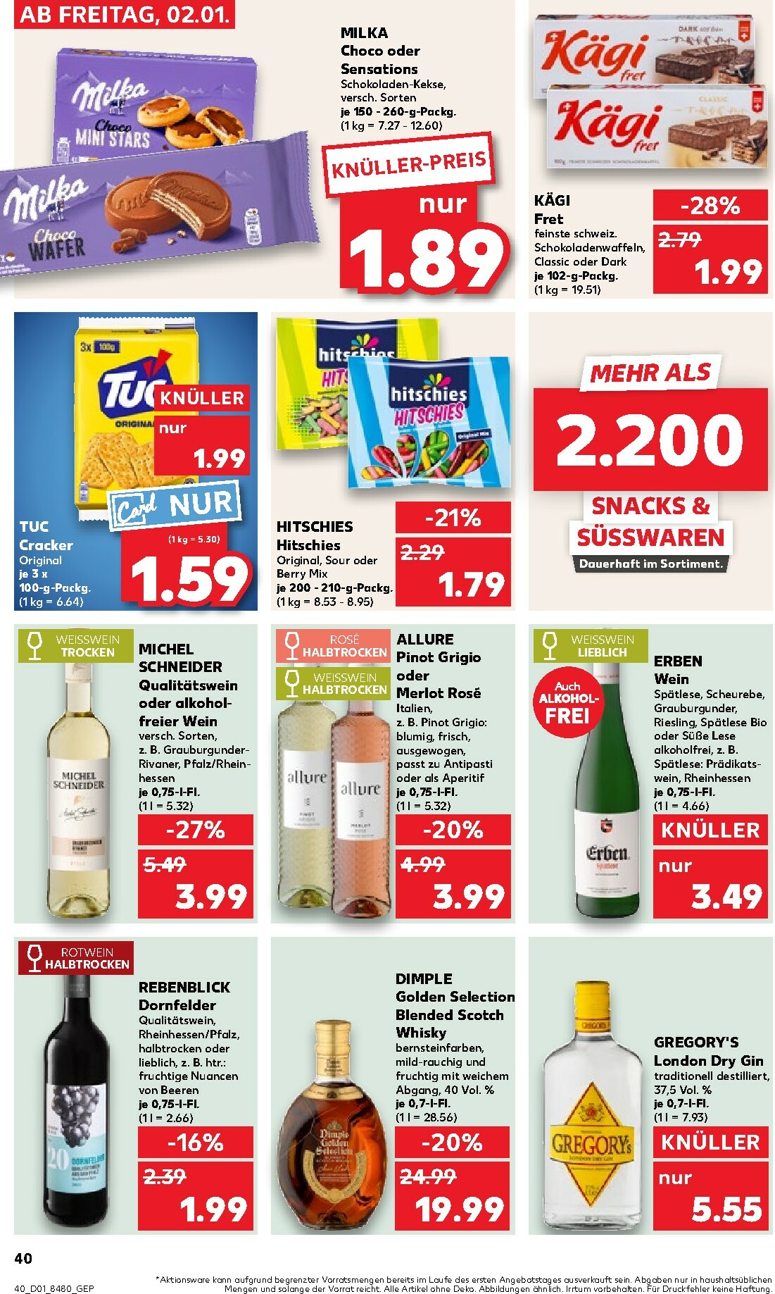 kaufland - Kaufland - Wochenstart-Prospekt gültig vom 05.01. bis 07.01. - page: 40
