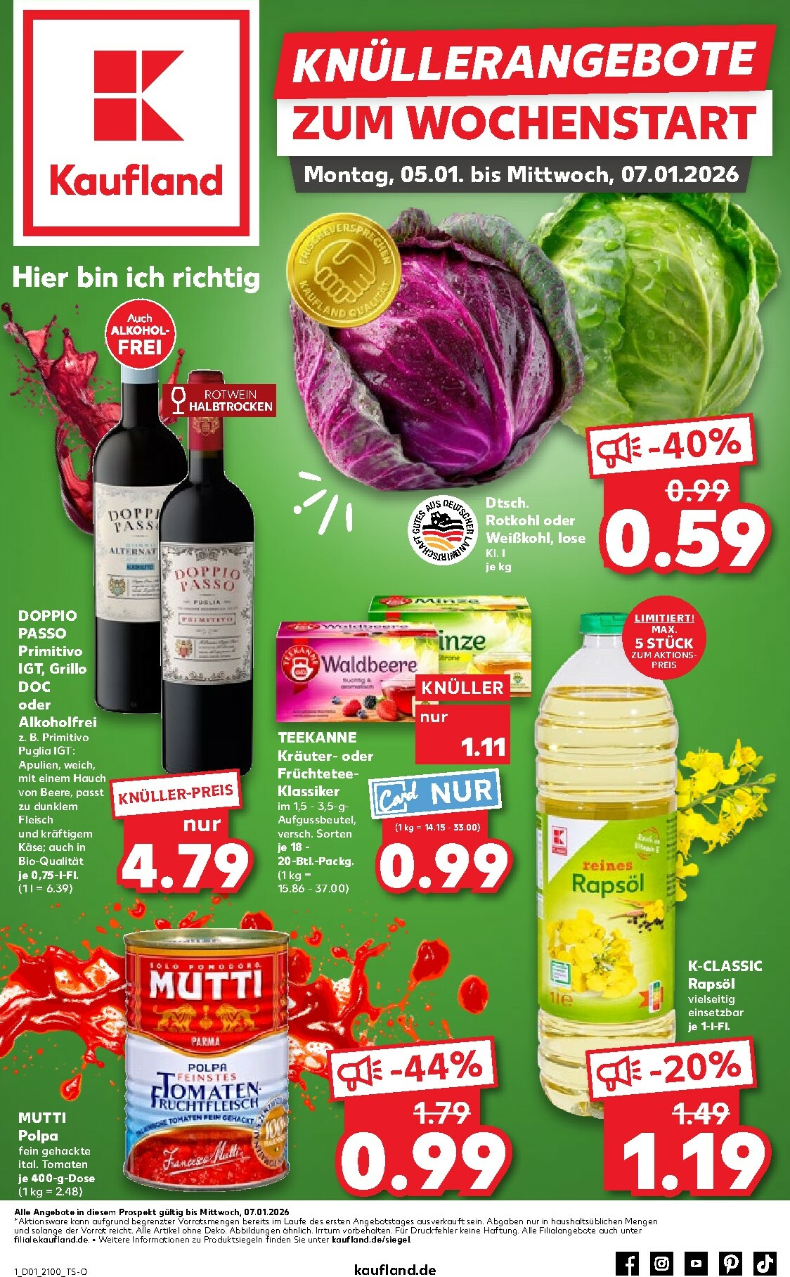 kaufland - Kaufland - Wochenstart-Prospekt gültig vom 05.01. bis 07.01.
