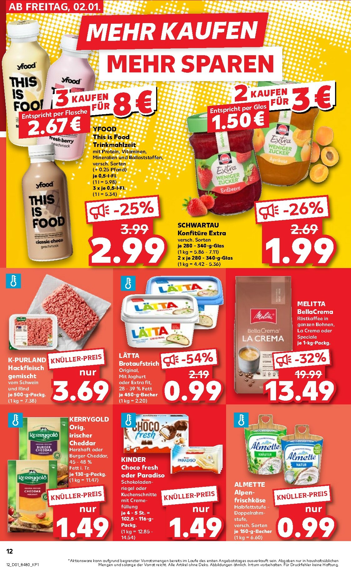 kaufland - Kaufland - Wochenstart-Prospekt gültig vom 05.01. bis 07.01. - page: 12