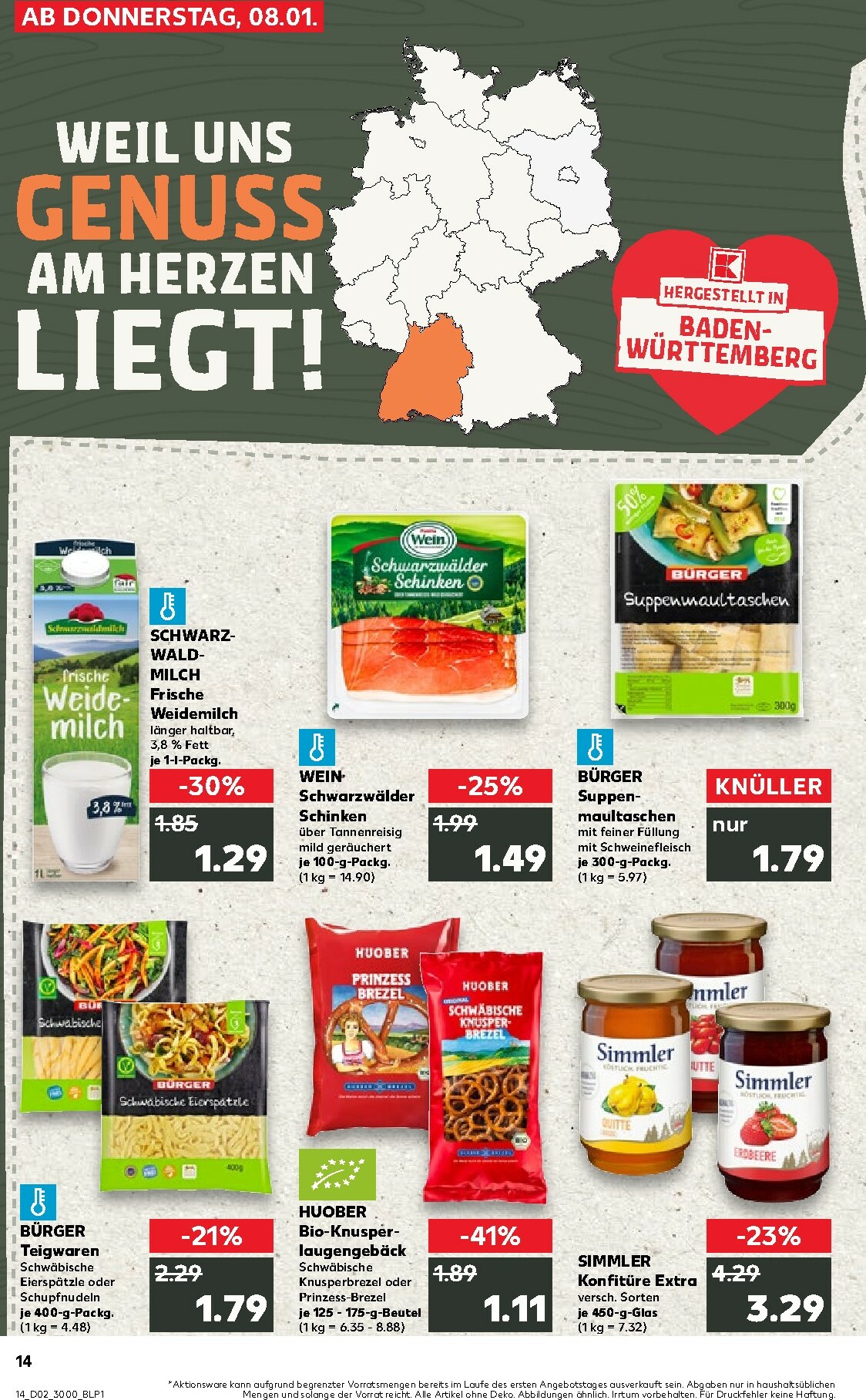 kaufland - Kaufland-Prospekt gültig vom 08.01. bis 14.01. - page: 14