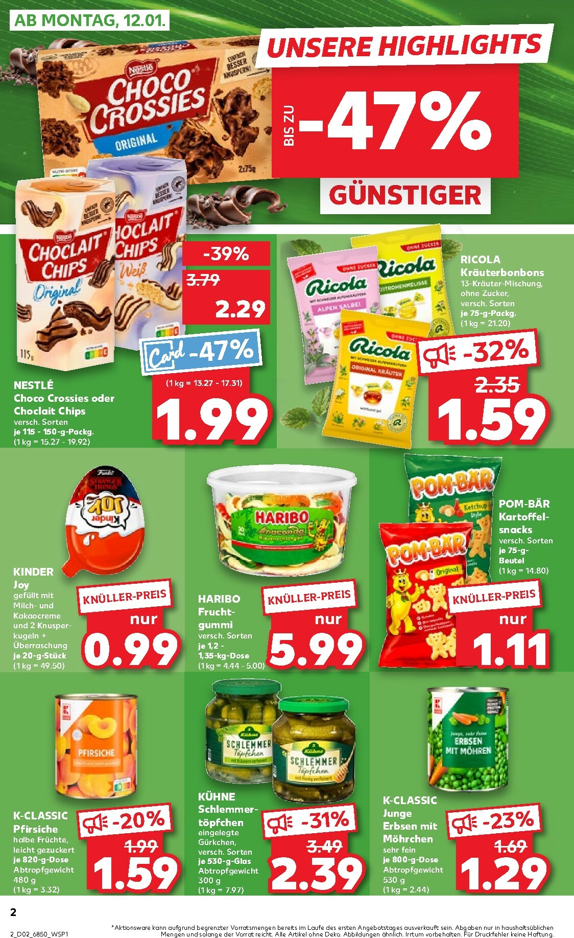 kaufland - Kaufland - Wochenstart-Prospekt gültig vom 12.01. bis 14.01. - page: 2