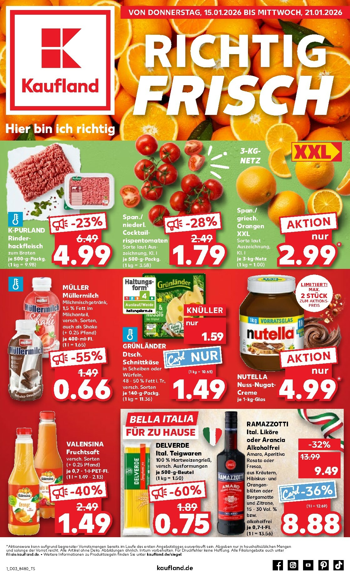 kaufland - Kaufland-Prospekt gültig vom 15.01. bis 21.01.