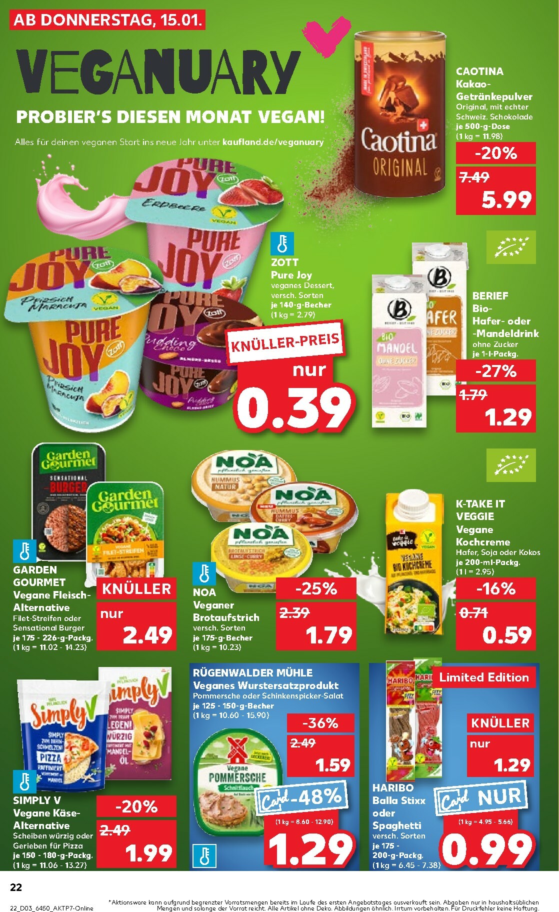kaufland - Kaufland-Prospekt gültig vom 15.01. bis 21.01. - page: 22
