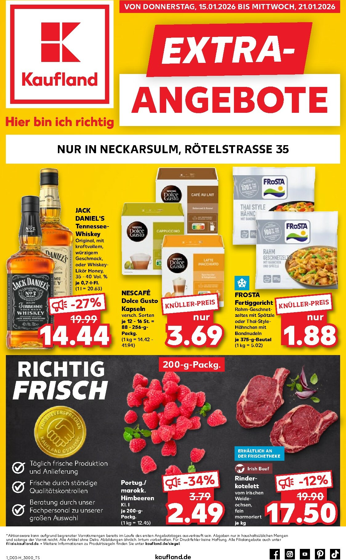 kaufland - Kaufland - Neckarsulm-Prospekt gültig vom 15.01. bis 21.01.