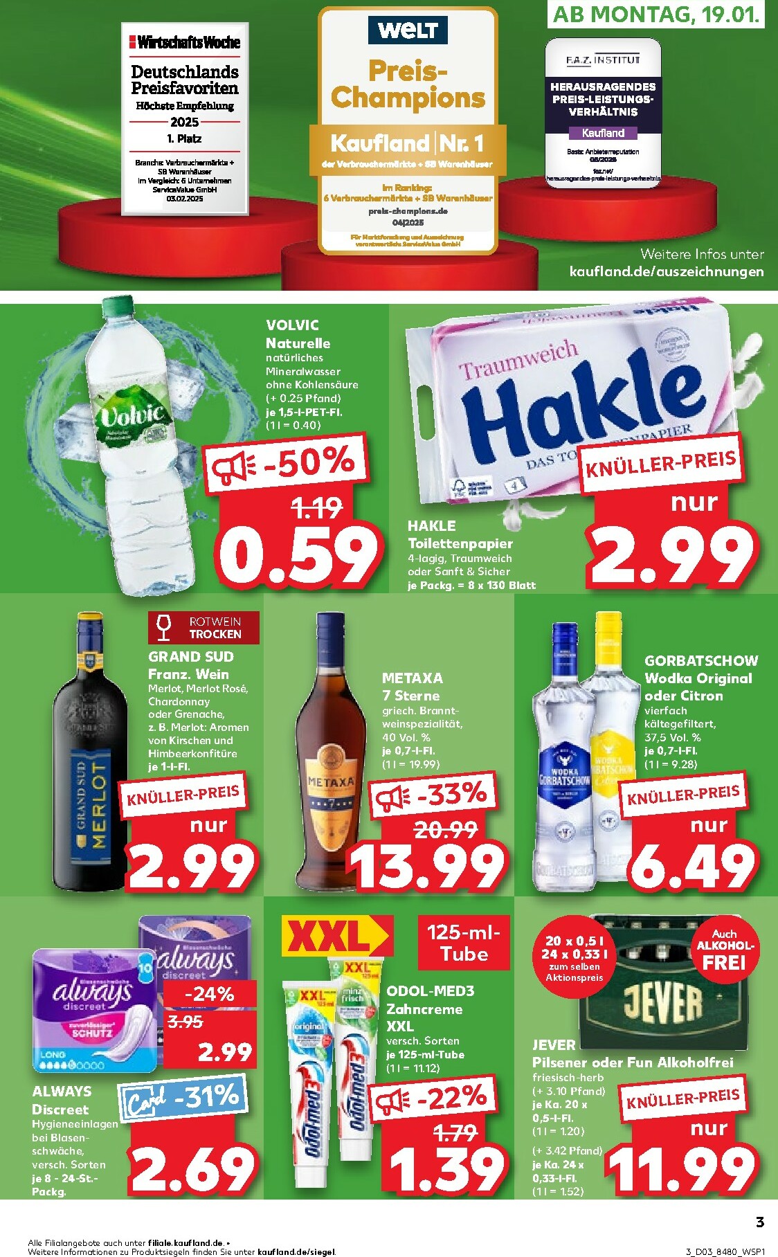 kaufland - Kaufland - Wochenstart-Prospekt gültig vom 19.01. bis 21.01. - page: 3
