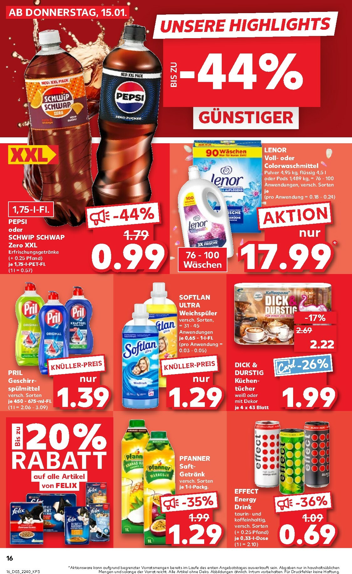 kaufland - Kaufland - Wochenstart-Prospekt gültig vom 19.01. bis 21.01. - page: 16