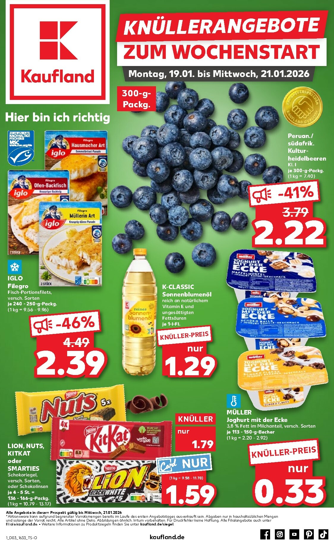 kaufland - Kaufland - Wochenstart-Prospekt gültig vom 19.01. bis 21.01.