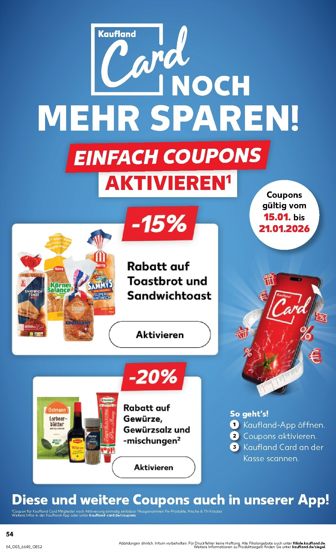 kaufland - Kaufland - Wochenstart-Prospekt gültig vom 19.01. bis 21.01. - page: 54