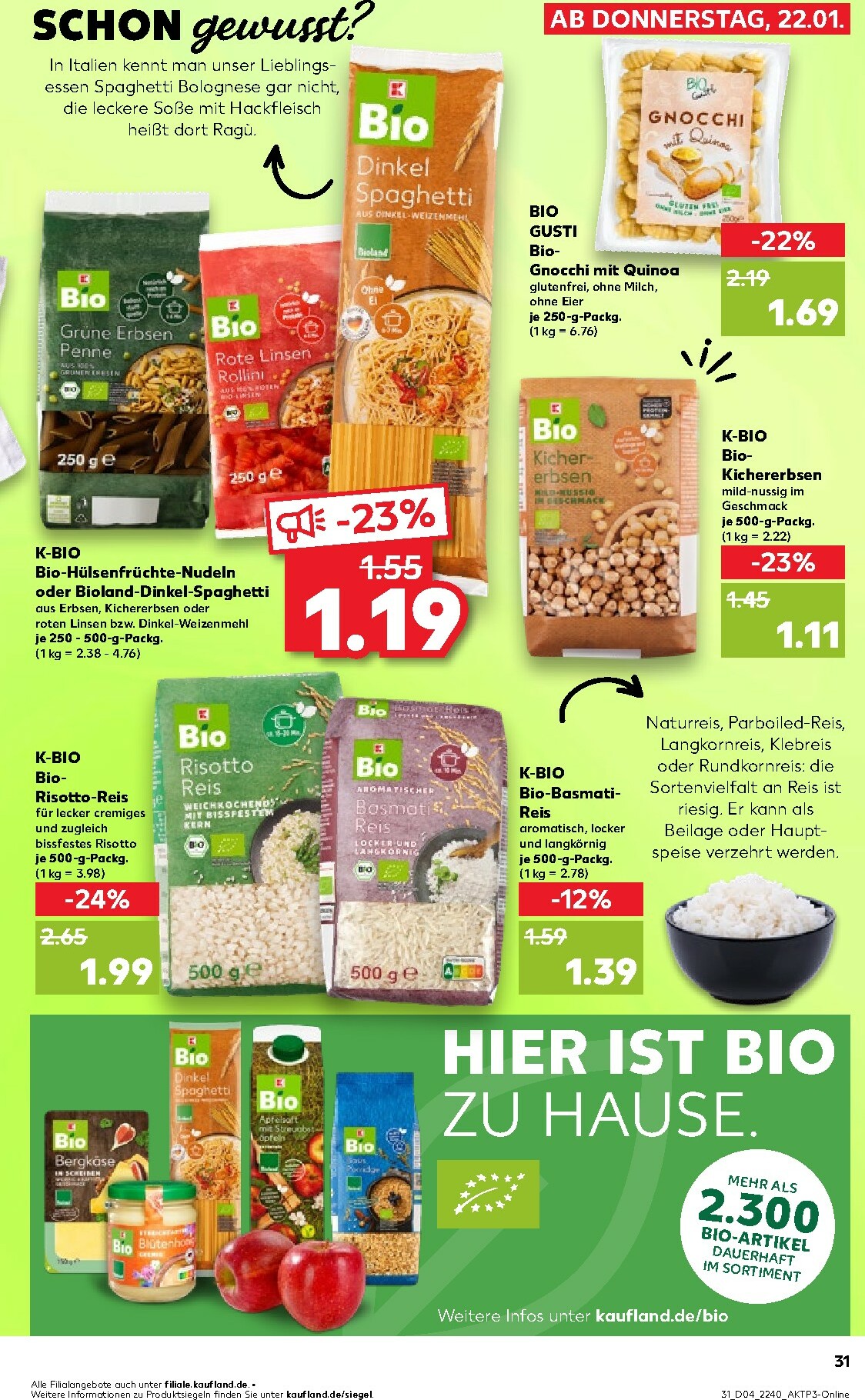 kaufland - Kaufland-Prospekt gültig vom 22.01. bis 28.01. - page: 31