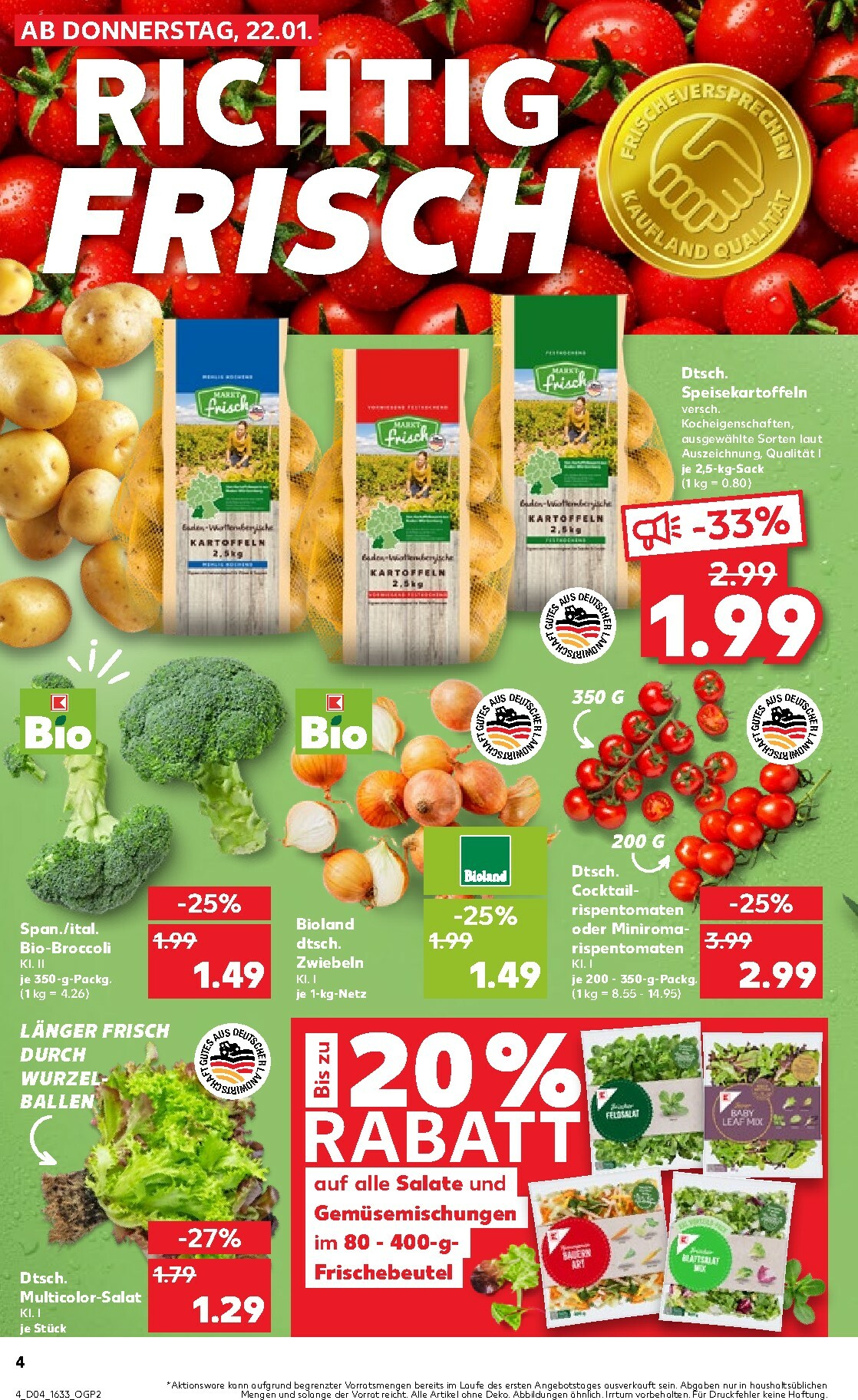 kaufland - Kaufland-Prospekt gültig vom 22.01. bis 28.01. - page: 4