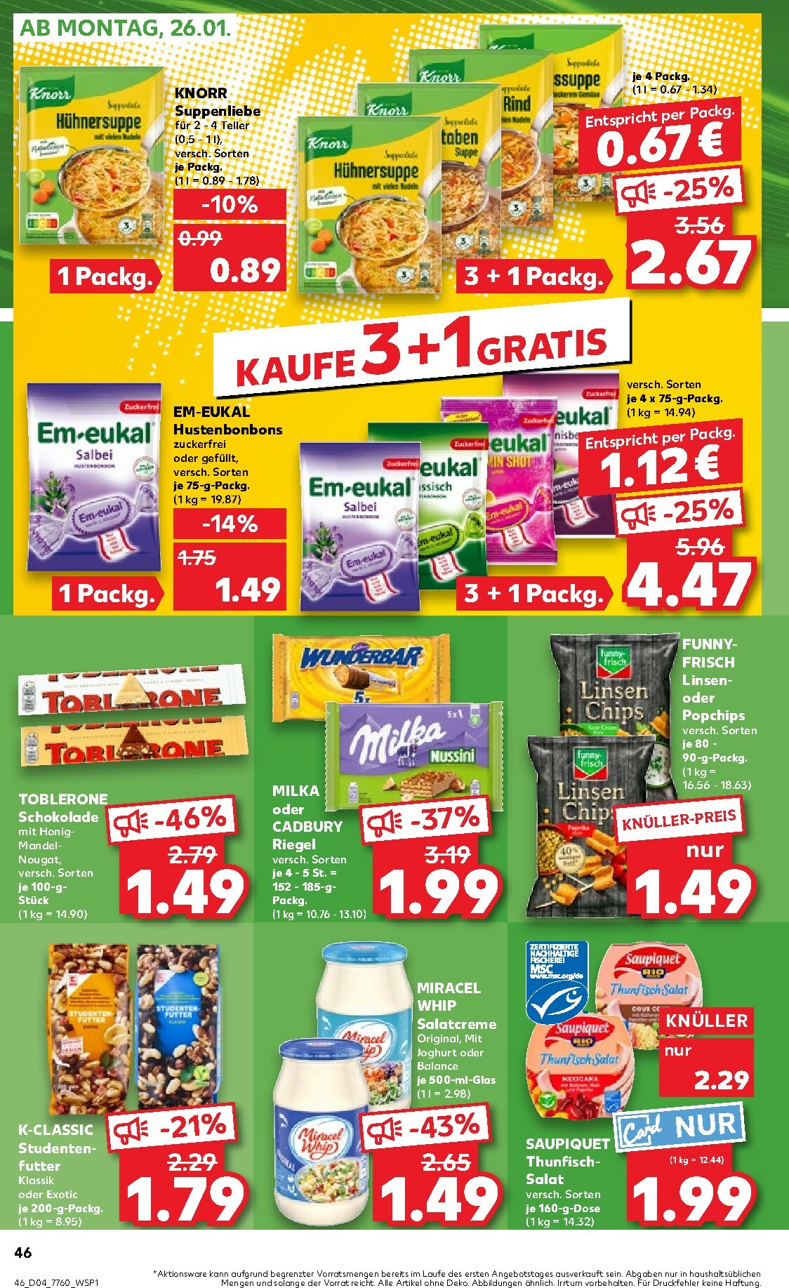 kaufland - Kaufland-Prospekt gültig vom 22.01. bis 28.01. - page: 46