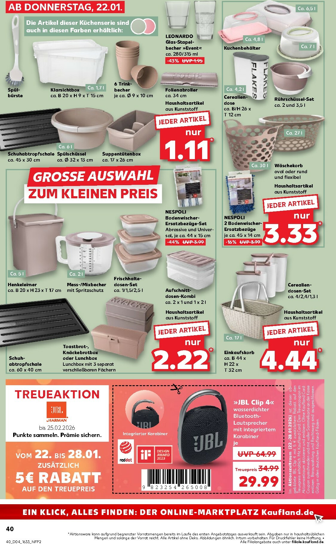 kaufland - Kaufland-Prospekt gültig vom 22.01. bis 28.01. - page: 40