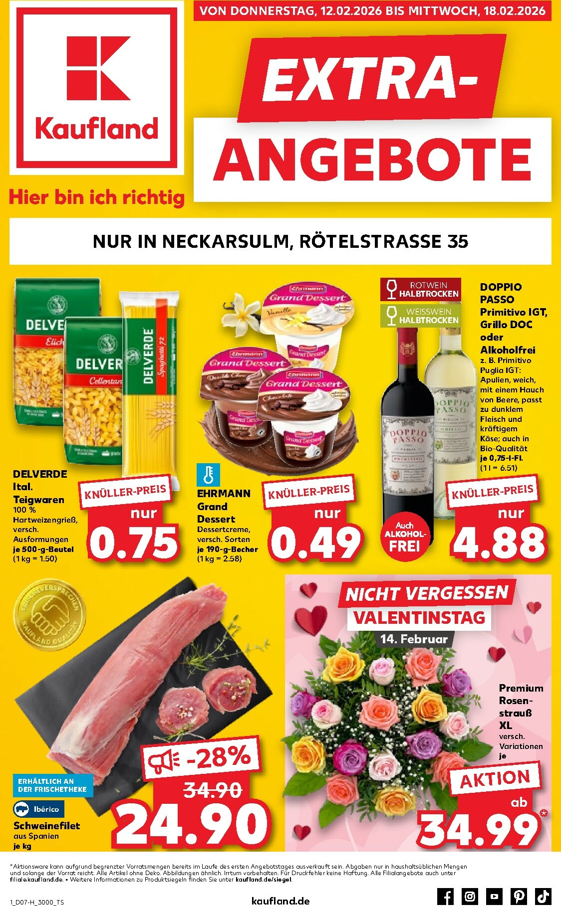kaufland - Kaufland - Neckarsulm-Prospekt gültig vom 12.02.2026 bis 18.02.2026