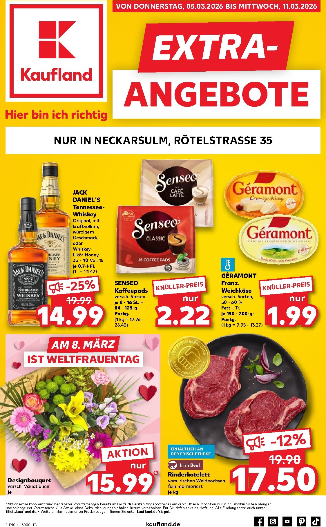 kaufland - Kaufland - Neckarsulm-Prospekt gültig vom 05.03.2026 bis 11.03.2026 - page: 1