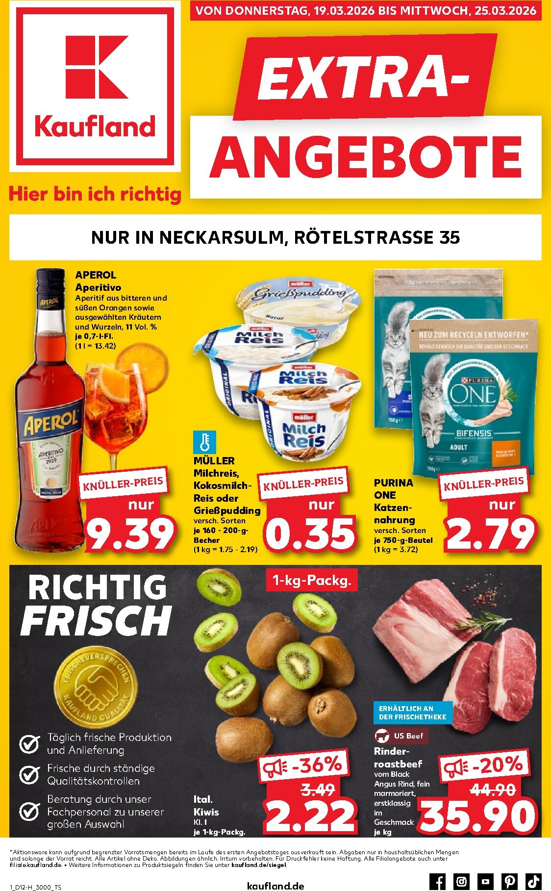 kaufland - Kaufland - Neckarsulm-Prospekt gültig vom 19.03.2026 bis 25.03.2026
