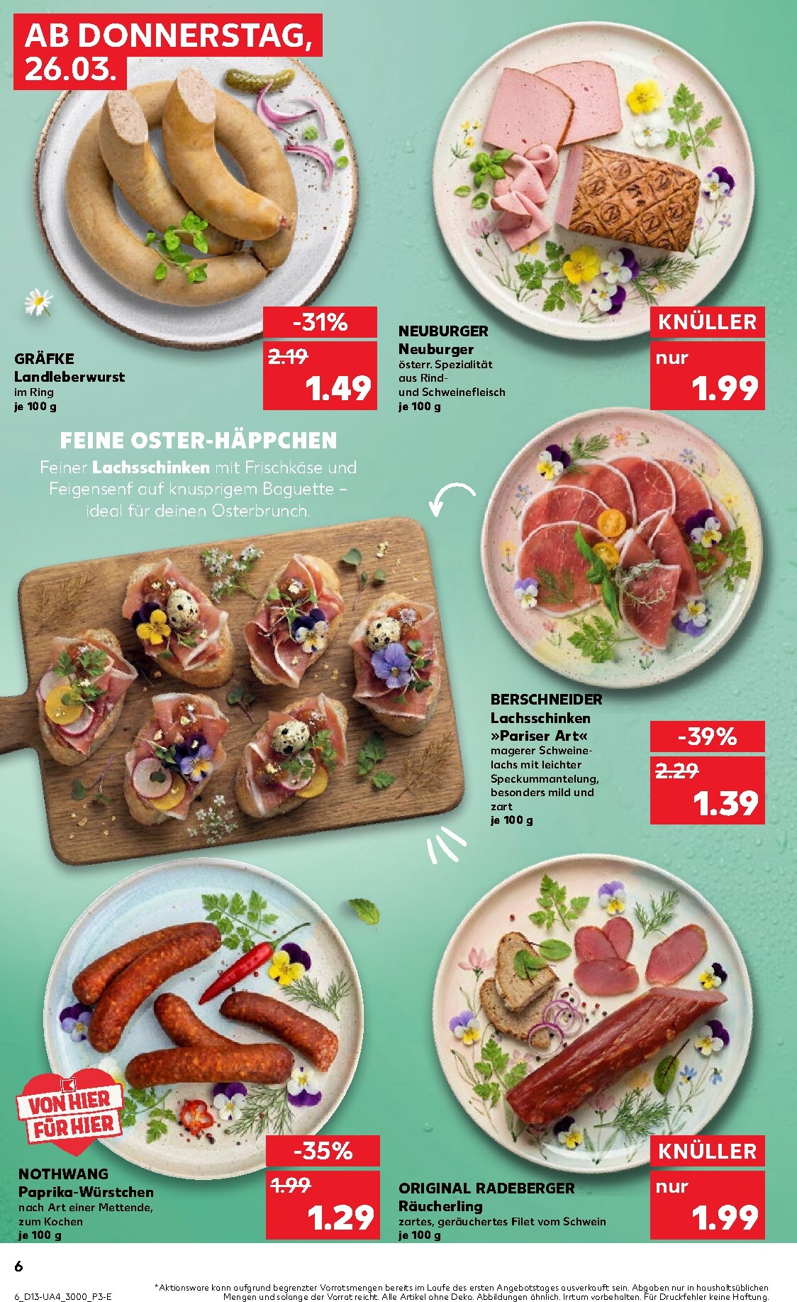 kaufland - Kaufland - Ostern-Prospekt gültig vom 26.03.2026 bis 01.04.2026 - page: 6