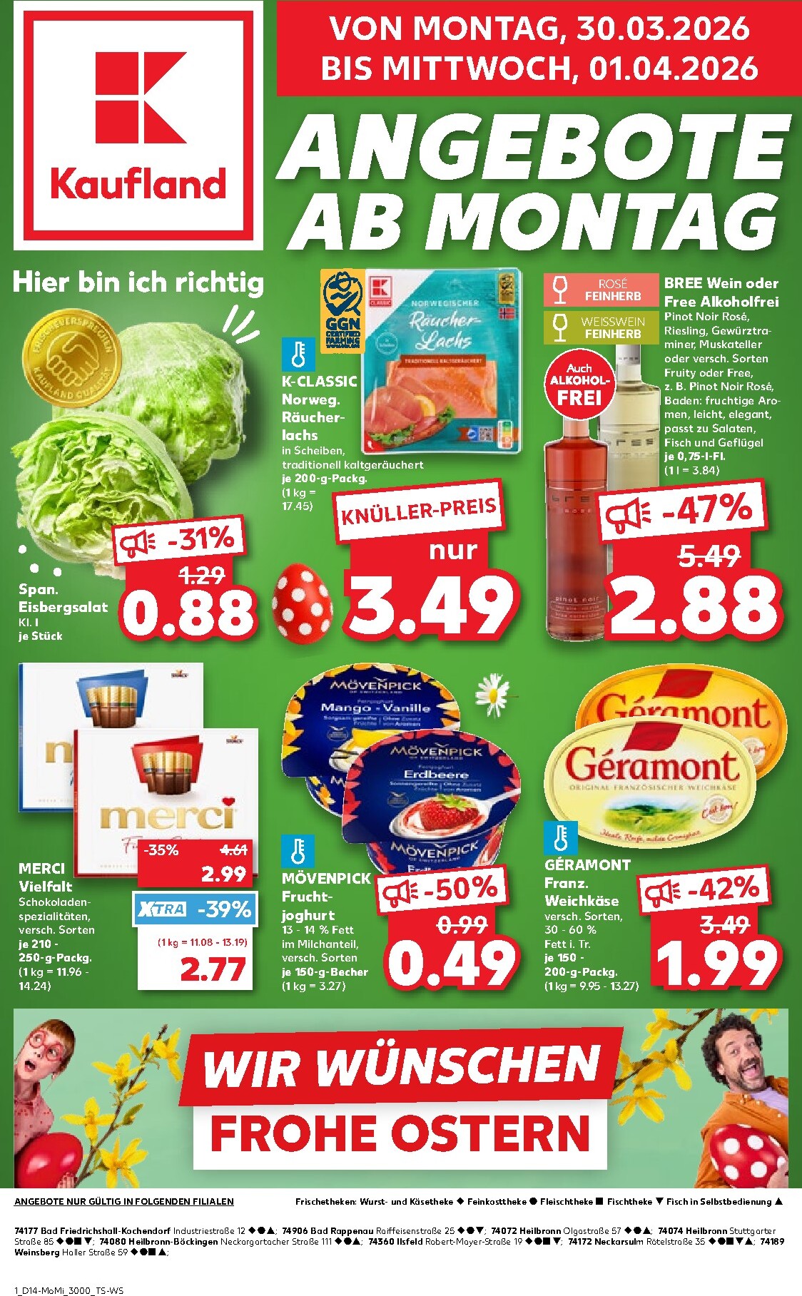 kaufland - Kaufland - Angebote ab Montag-Prospekt gültig vom 30.03.2026 bis 01.04.2026